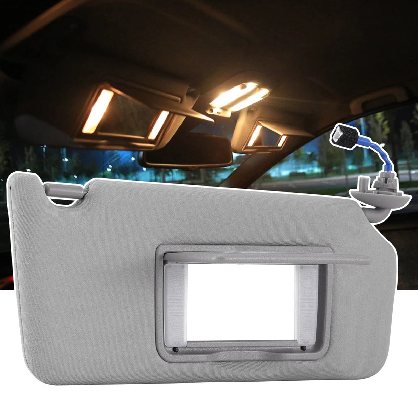 Paire de pare-soleil gris 83280TA5A51ZA pour Honda Accord 2008-2017