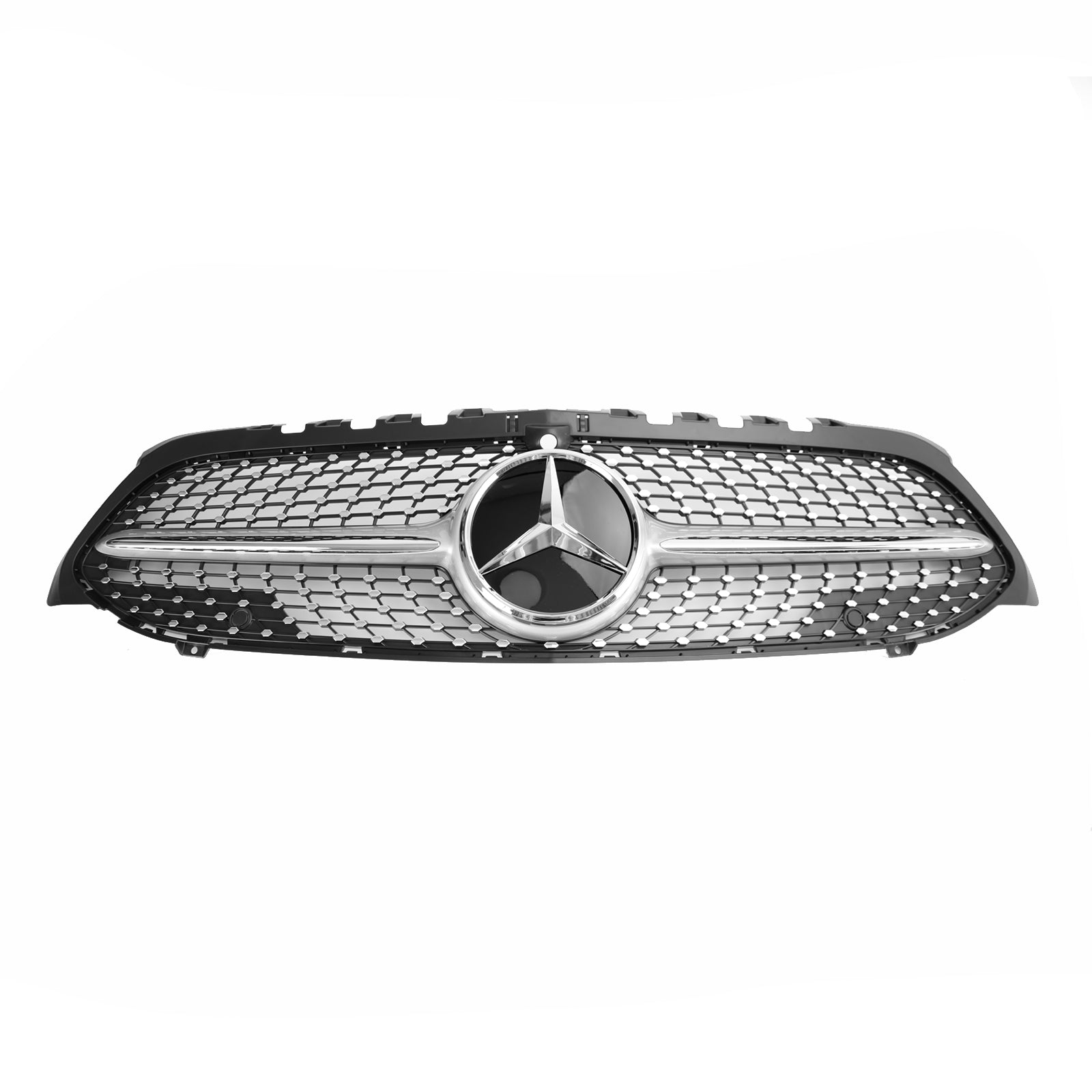 Benz Clase A W177 Rejilla de parachoques delantero de diamante negro/cromado 2019-2021