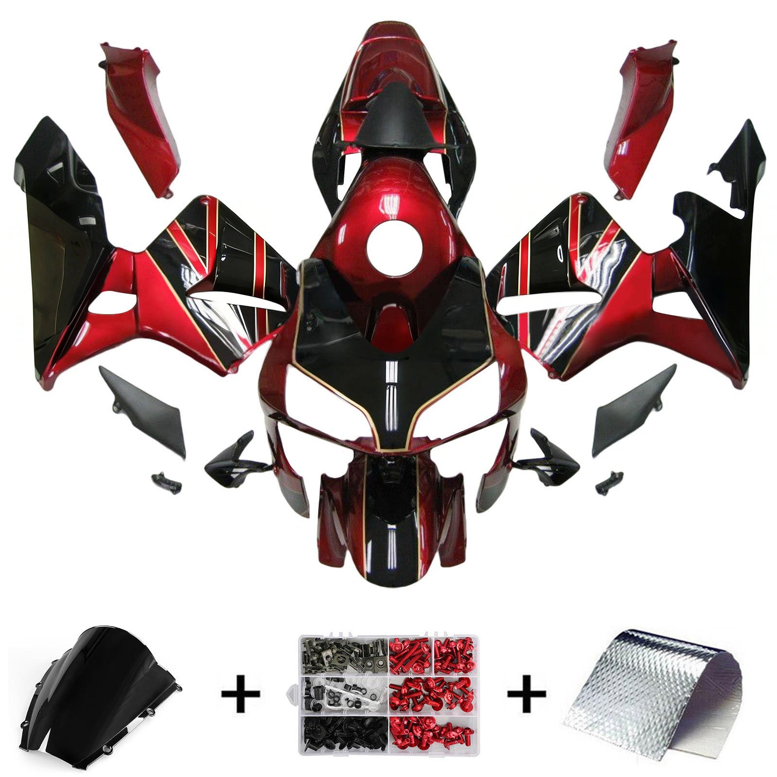 Kit de carénage par injection, carrosserie en plastique ABS pour Honda CBR600RR 2003-2004 F5