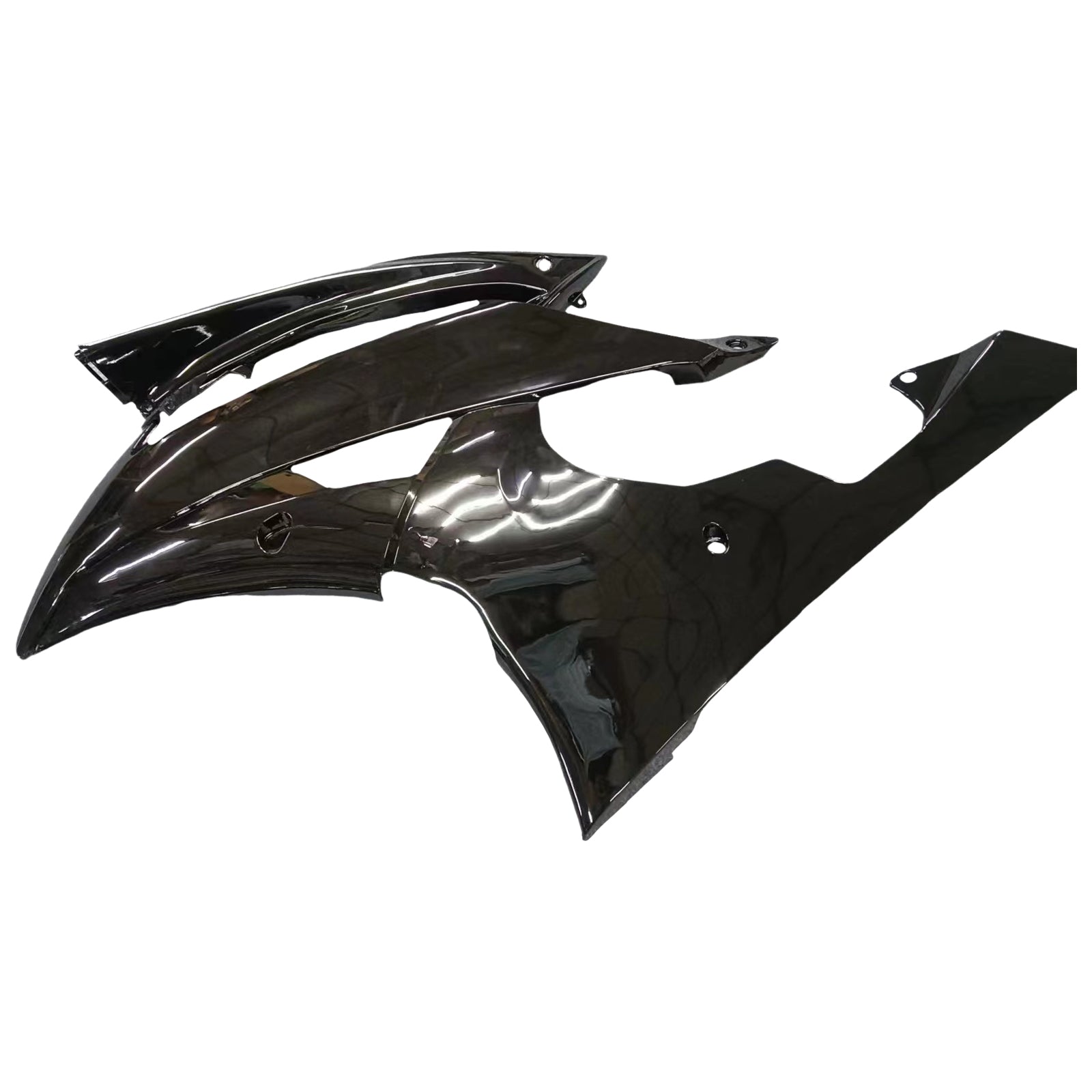 Kit de carrocería de plástico de inyección de carenado apto para YAMAHA YZF-R6 2008-2016 negro brillante