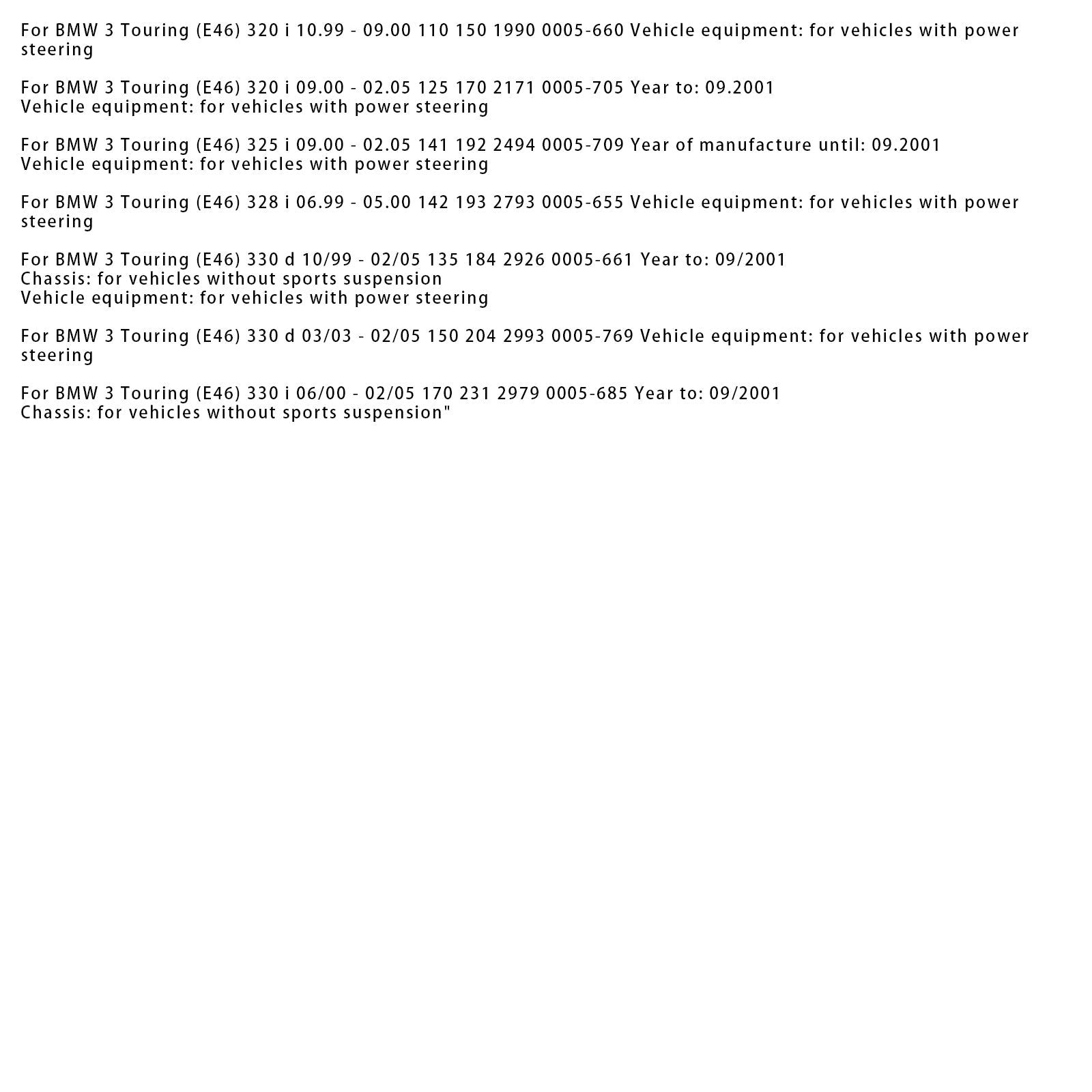 Hidravlični servo volan za BMW 3 Touring E46 318i 320i 325i 4410A139 32136750200