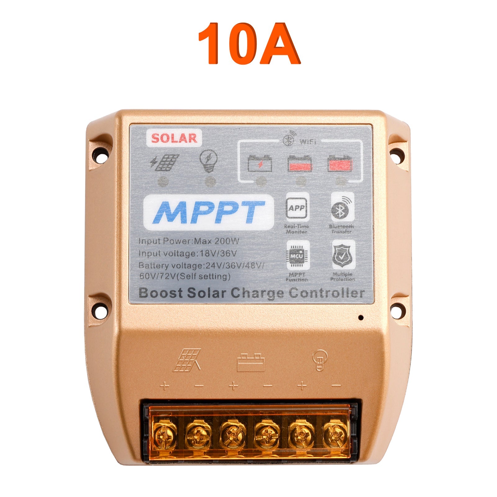 Contrôleur solaire MPPT Boost 10 A/20 A/30 A 24 V, 36 V, 48 V, 60 V, 72 V, application mobile, contrôle intelligent