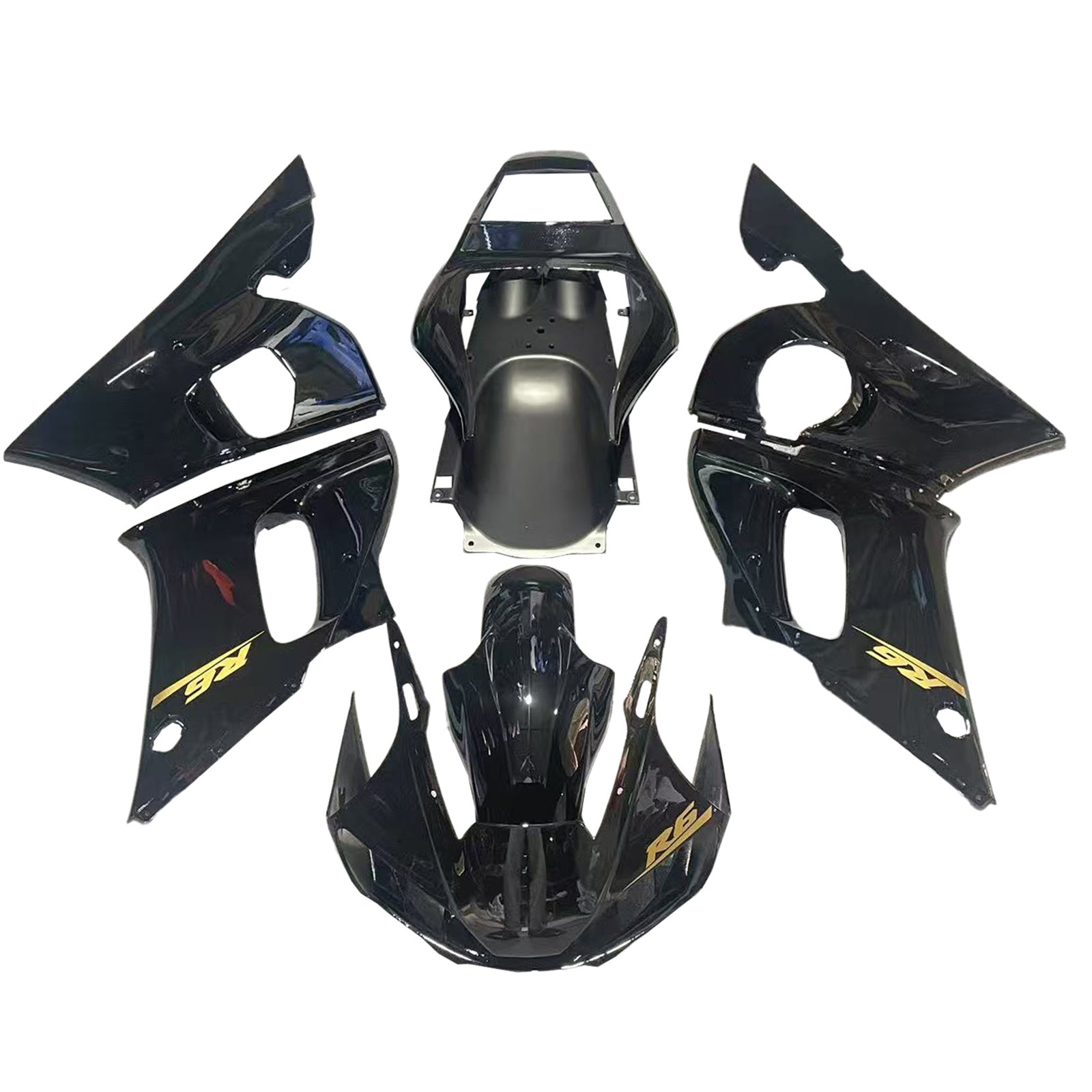 ABS Plastic Kairing Kit voor Yamaha YZF 600 R6 1998-2002