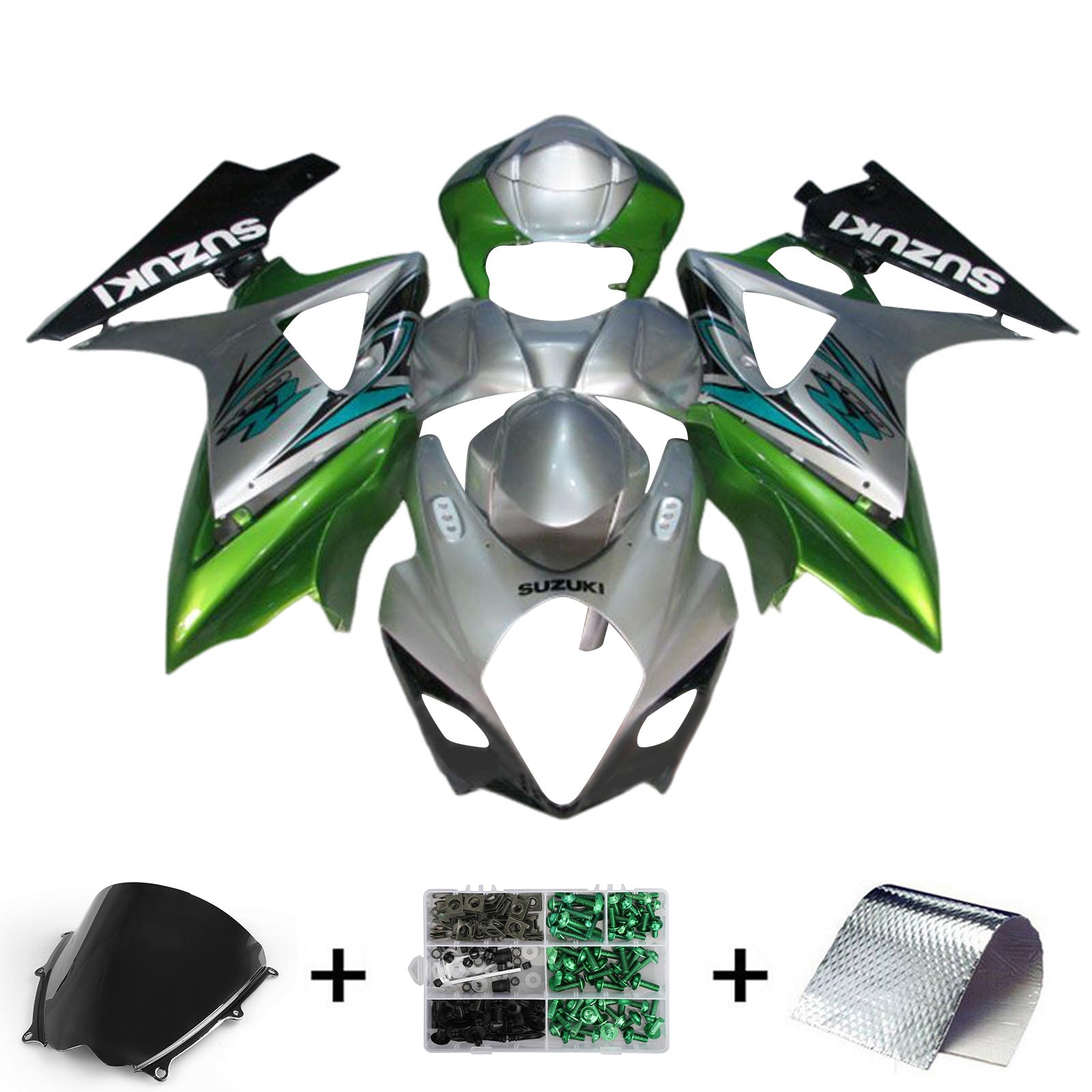 Amotopart Suzuki GSXR1000 2007-2008 K7 Kit de carenado de carrocería de plástico ABS