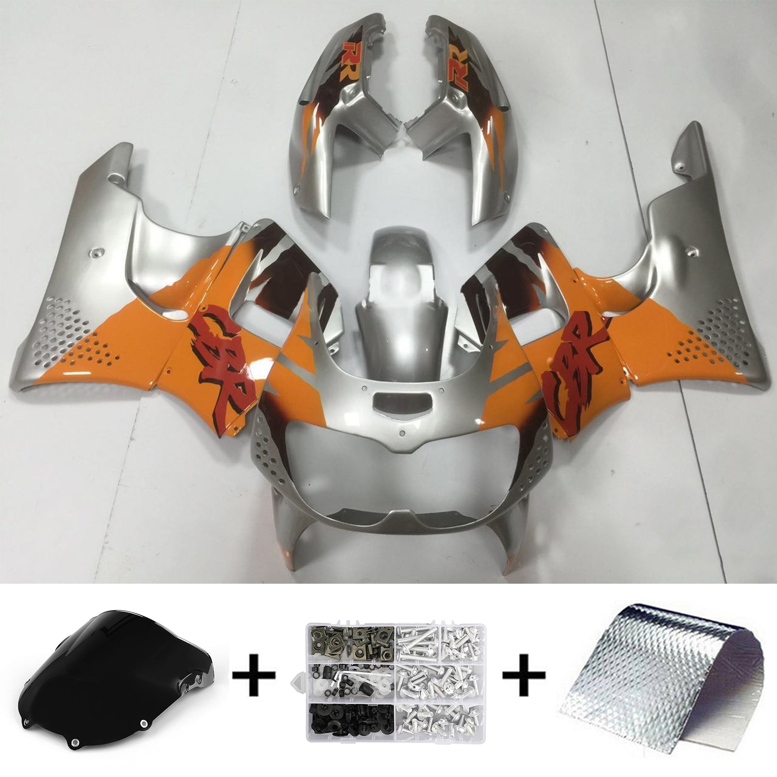 1994-1995 Honda CBR900RR 893 Kit de carénage injection de carrosserie en plastique Abs