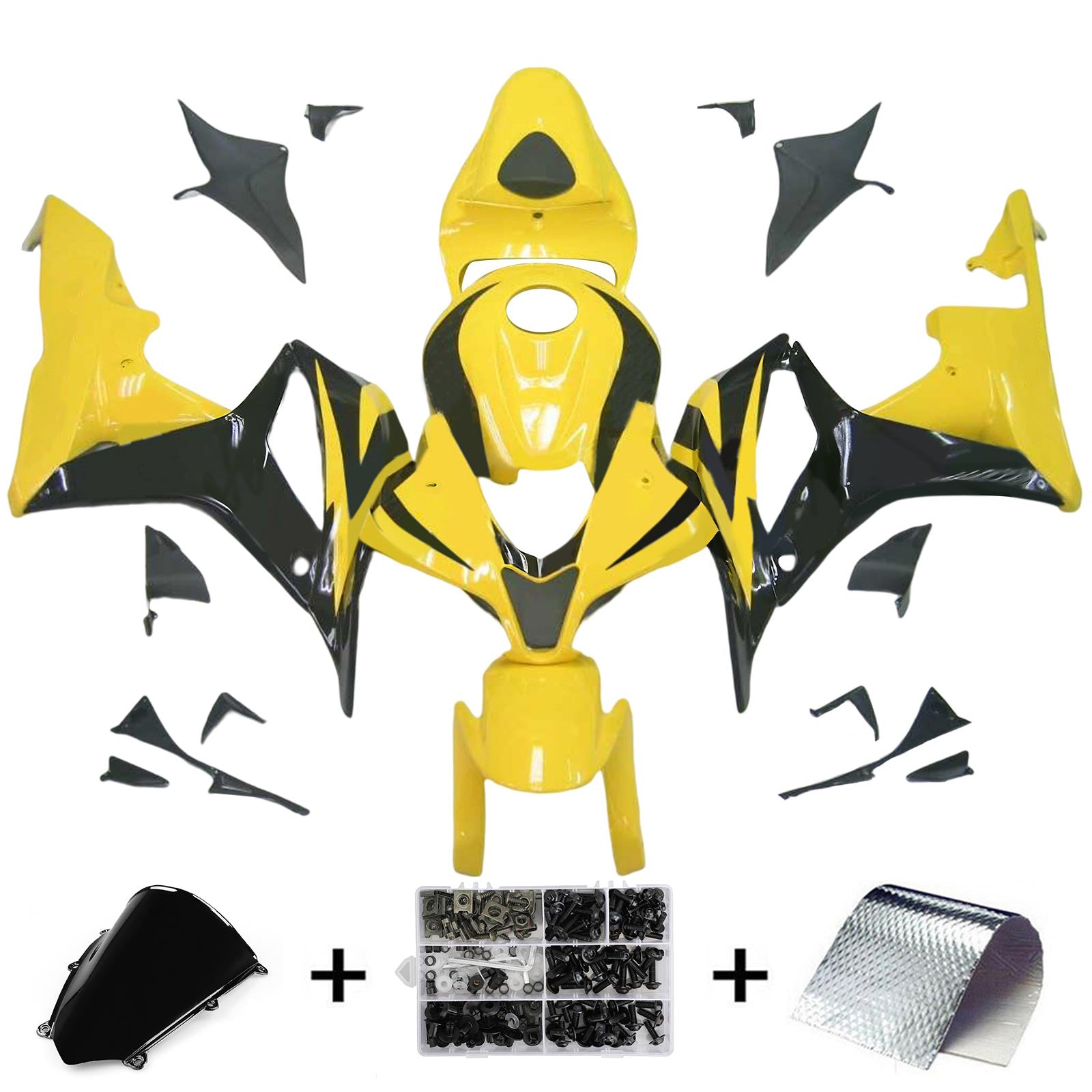 Kit de carénage par injection, carrosserie en plastique ABS pour Honda CBR600RR 2007-2008 F5