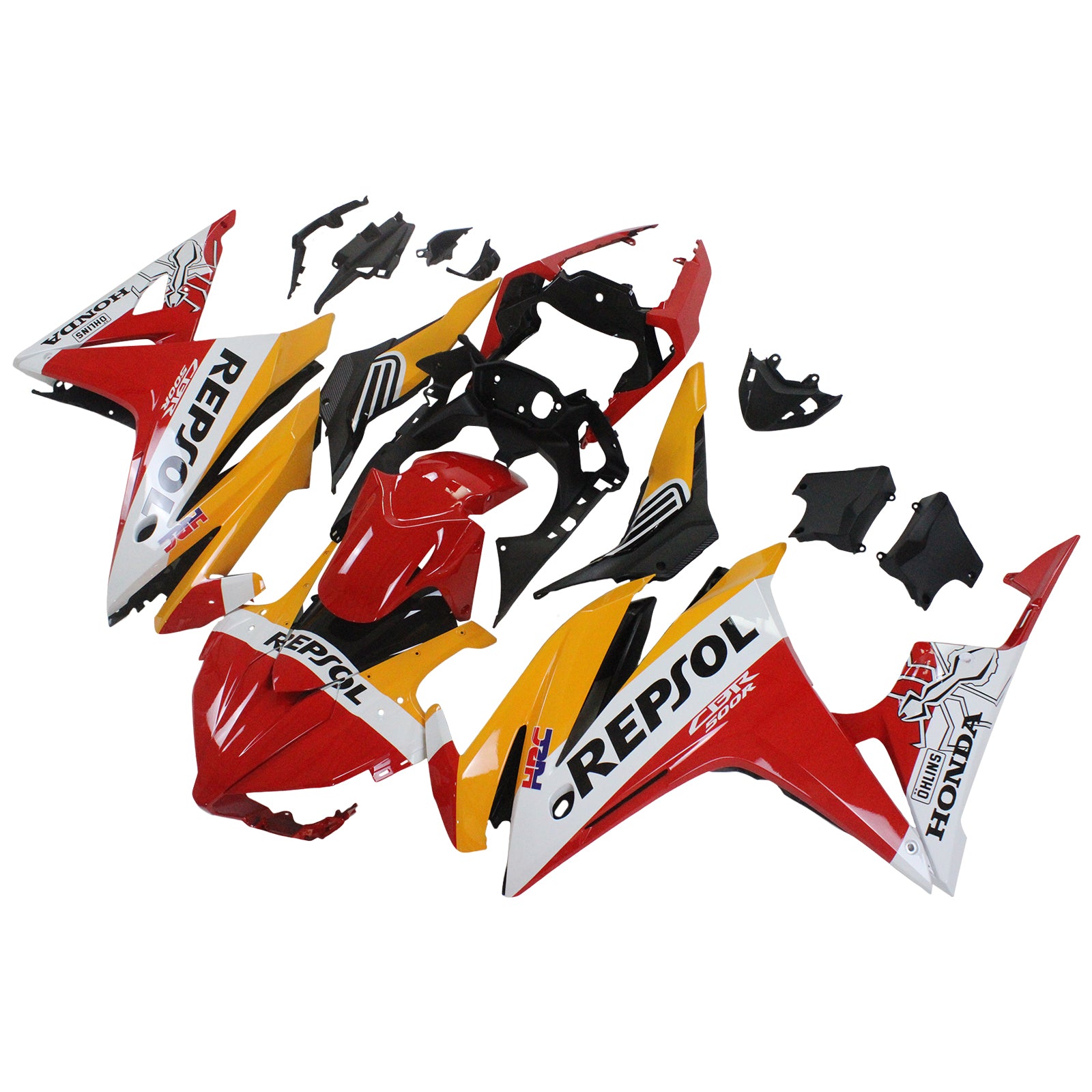 Kit de carenado de inyección, cuerpo de plástico ABS para Honda CBR500R 2016-2018