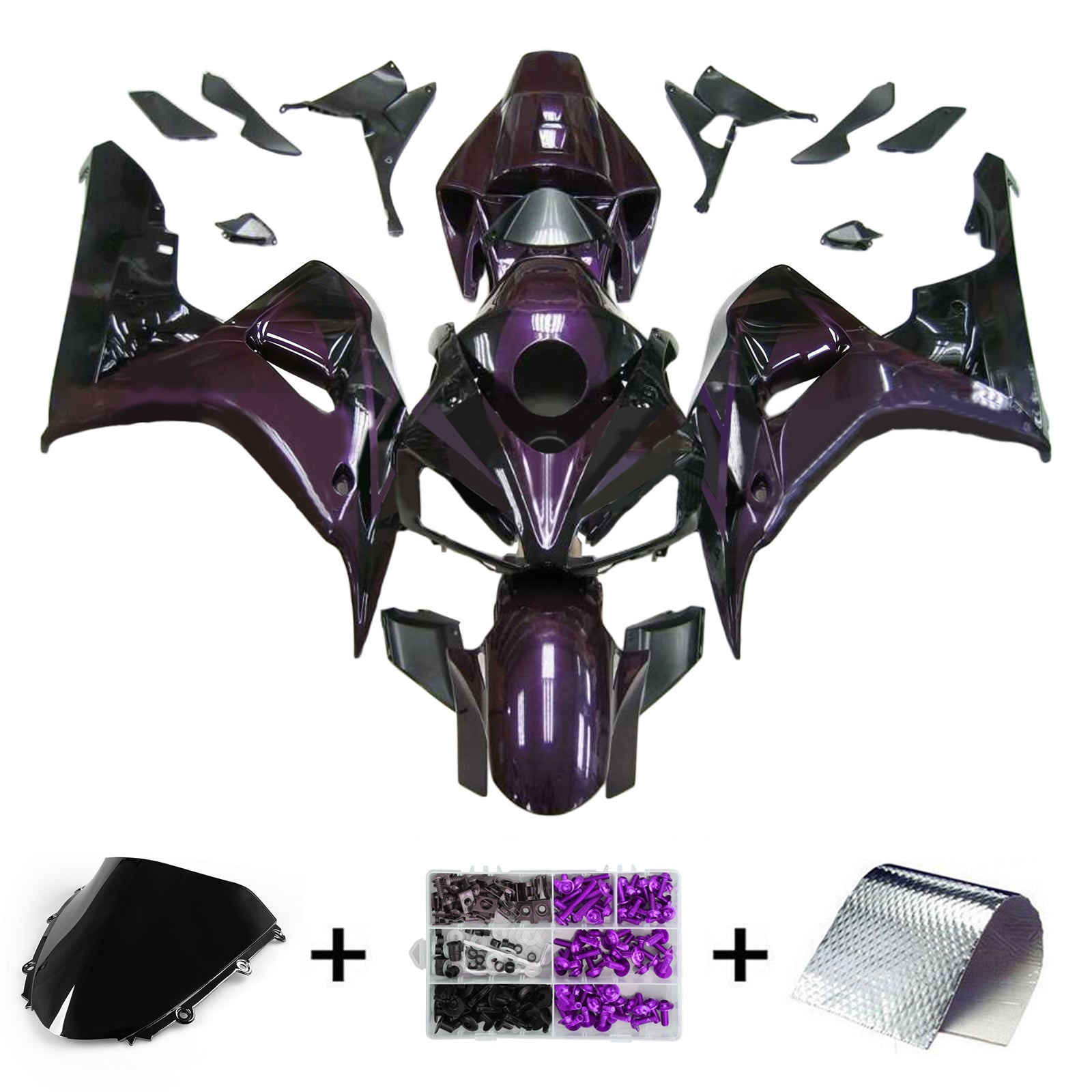 Kit de carénage injecté en plastique ABS pour Honda CBR1000RR 2006-2007