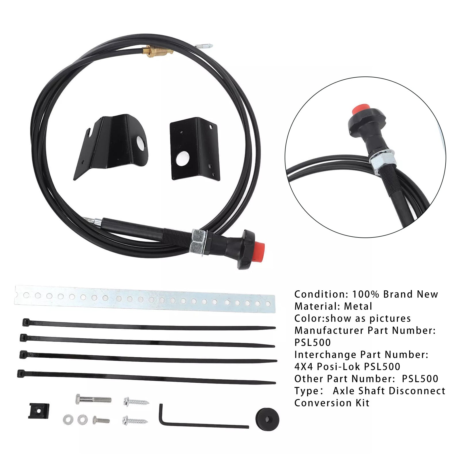 Kit de conversion de déconnexion d';arbre d';essieu PSL500 pour S10 S15 Blazer 4WD