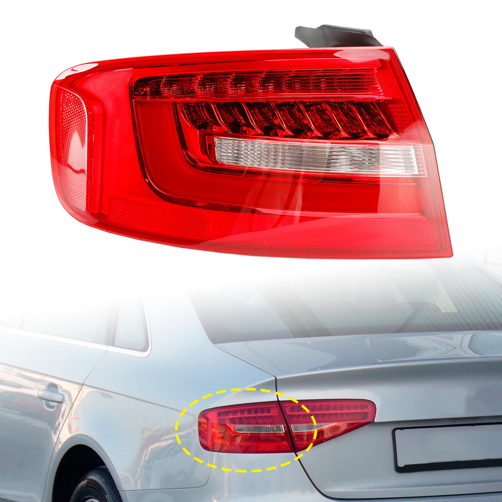 Gauche Outer Rear Tail Light Lamp 8K5945095AC Pour Audi A4 B8.5PA 2013-2016