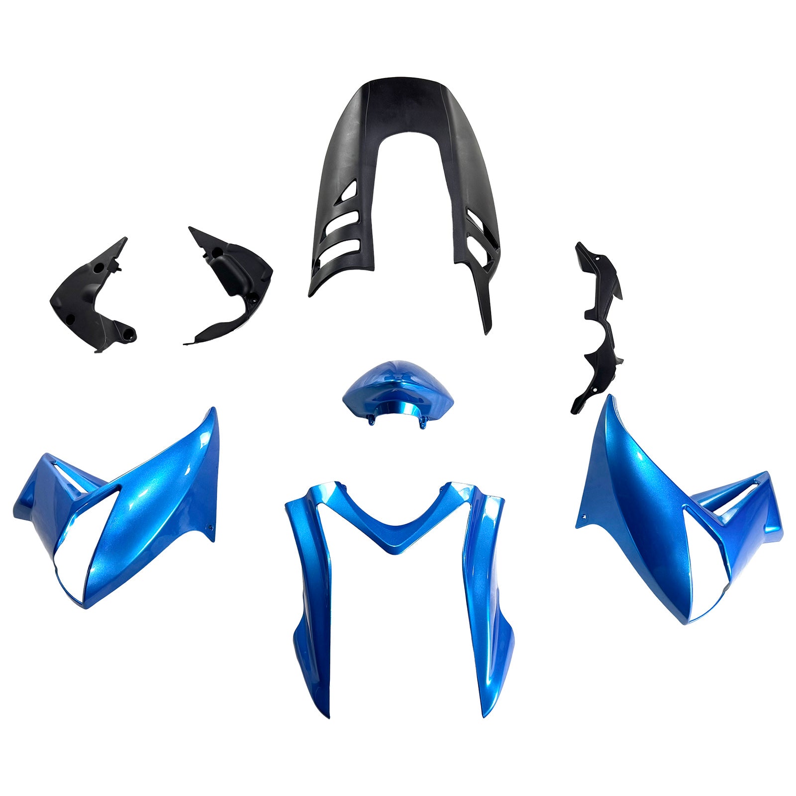 Injection carénage kit carrosserie plastique ABS fit pour Kawasaki ER-6N 2009-2010