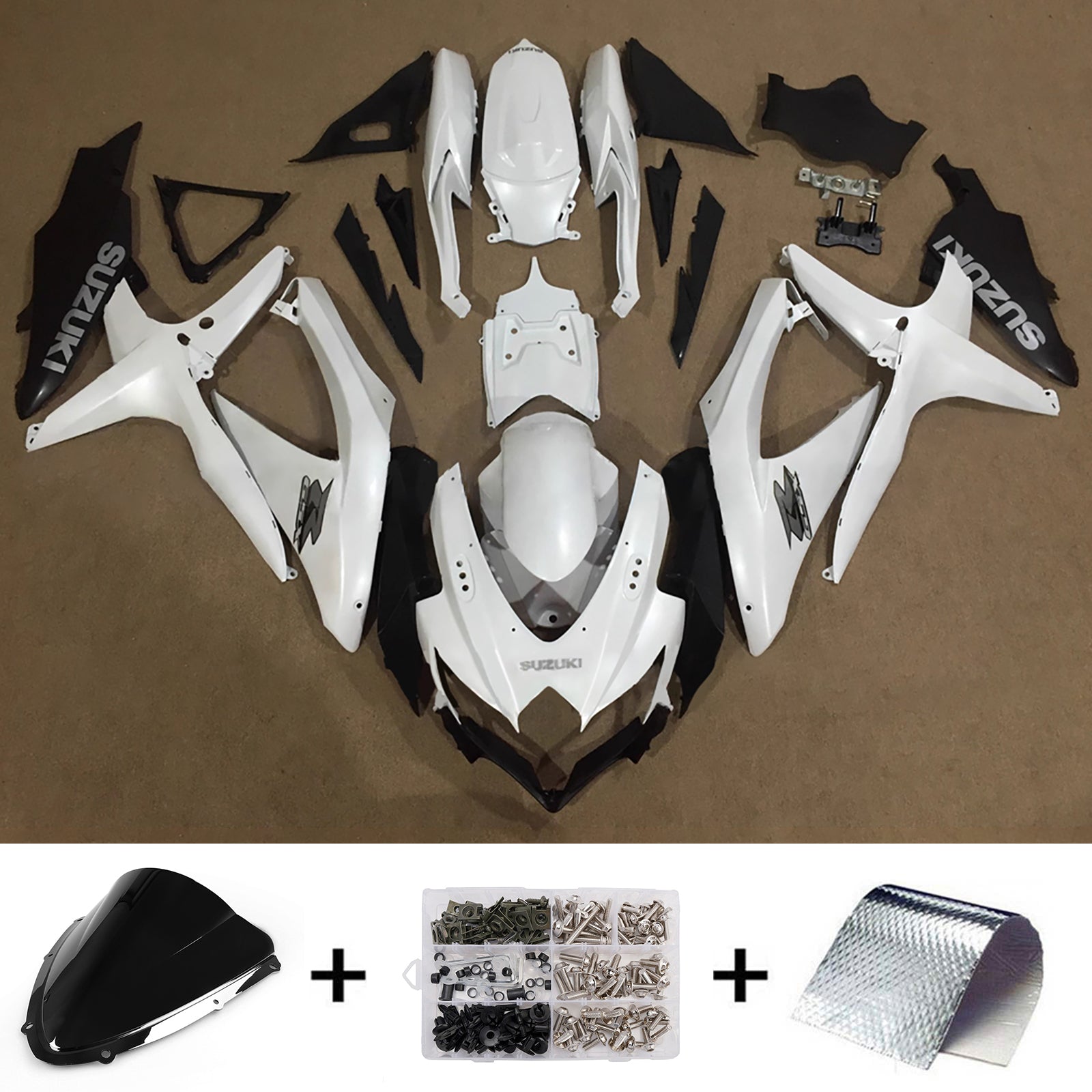 ABS kunststof geïnjecteerde kuipset voor Suzuki GSXR 600/750 2008-2010 K8