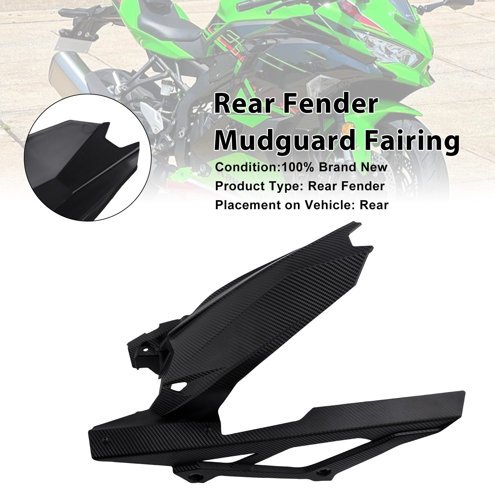 Parafango posteriore per Kawasaki ZX-25R, ZX-4R e ZX-4RR (2020-2025)