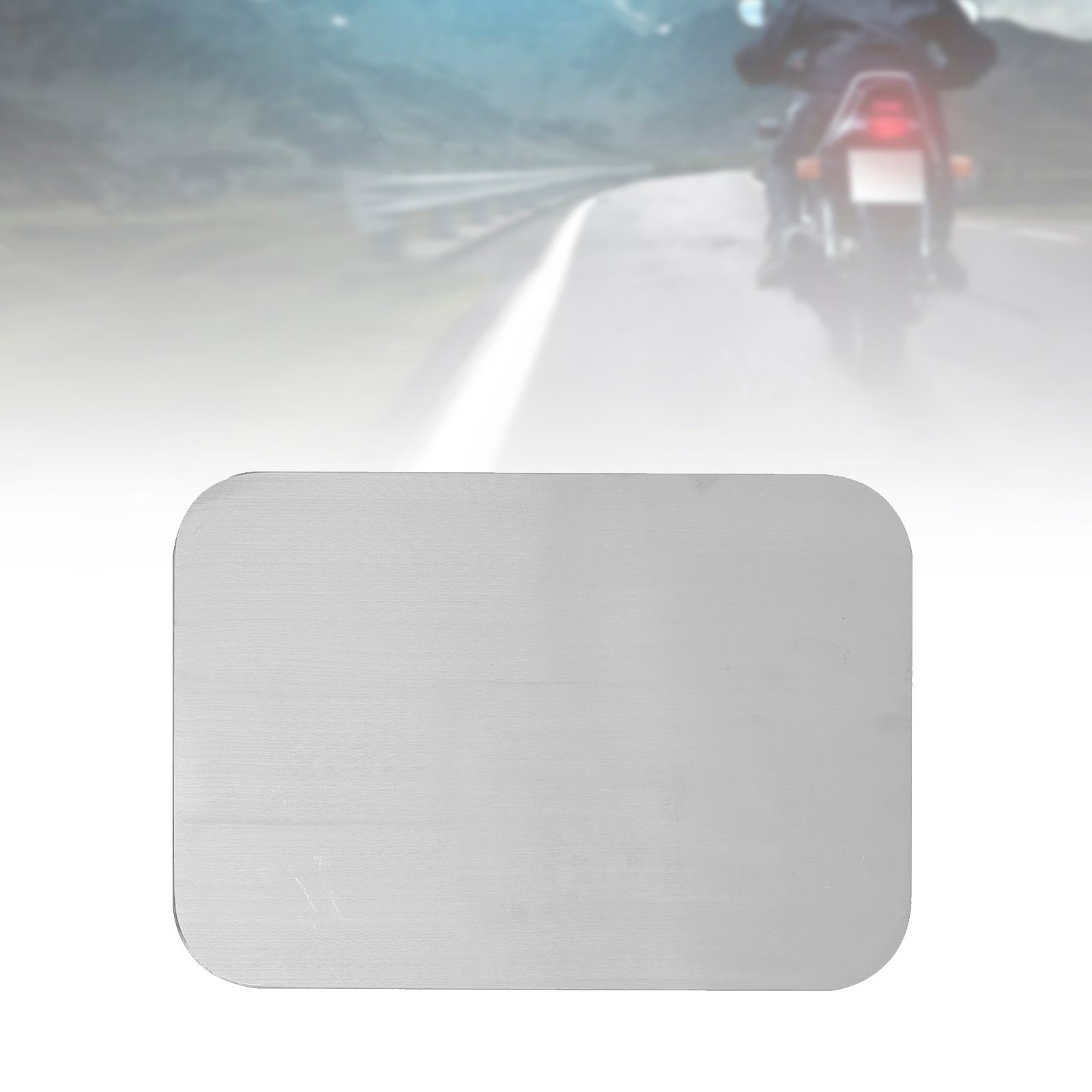 Virgin Quadrilateral Receary tagte v aluminijasti zlitini za namestitev, univerzalna prilagoditev za motocikel