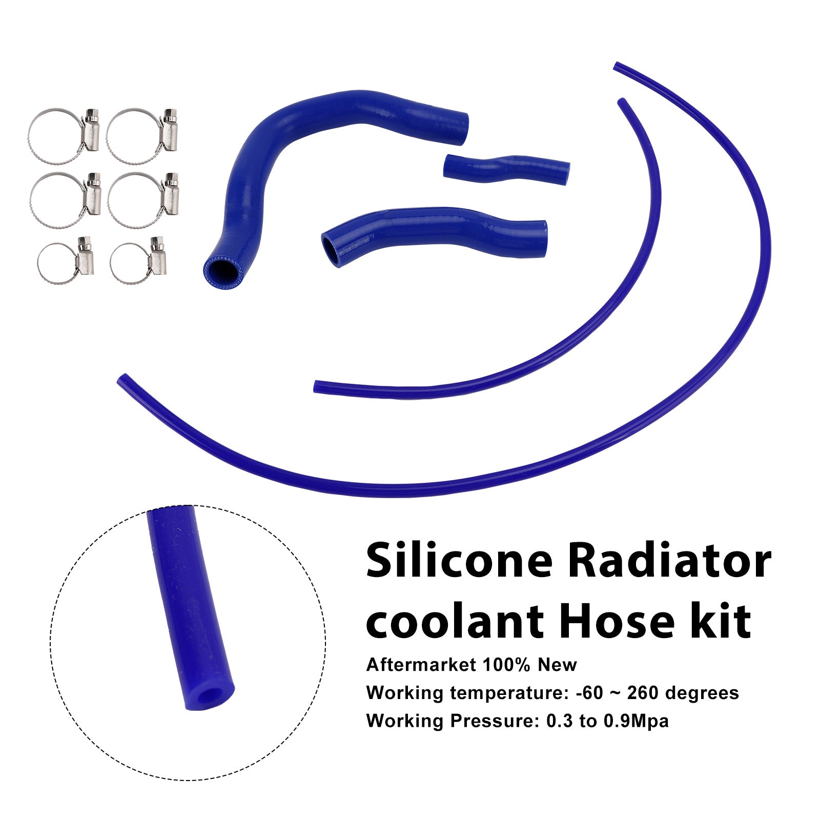 Durite de refroidissement en silicone pour radiateur Honda CB750 Hornet XL750 Transalp 23-25