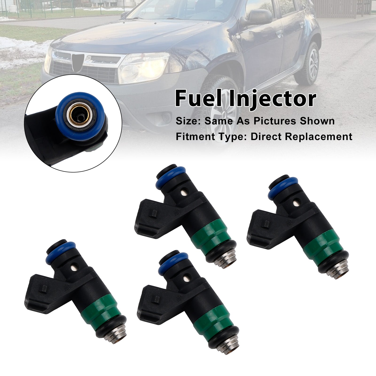 4 Inyectores de Combustible para Dacia Renault Clio II 1.4 16V 1.6 16V H82132254