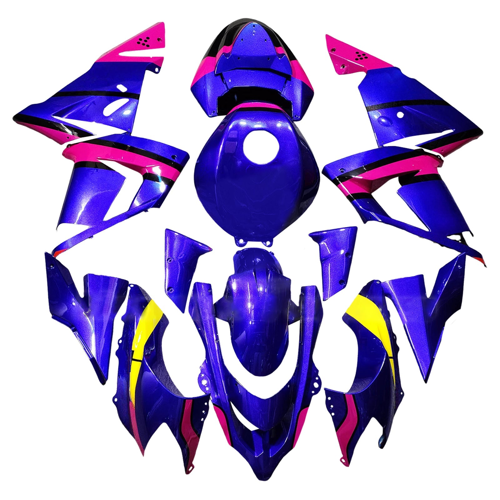 Zestaw owiewek wtryskowych, nadwozie z tworzywa ABS do Kawasaki ZX10R 2004-2005