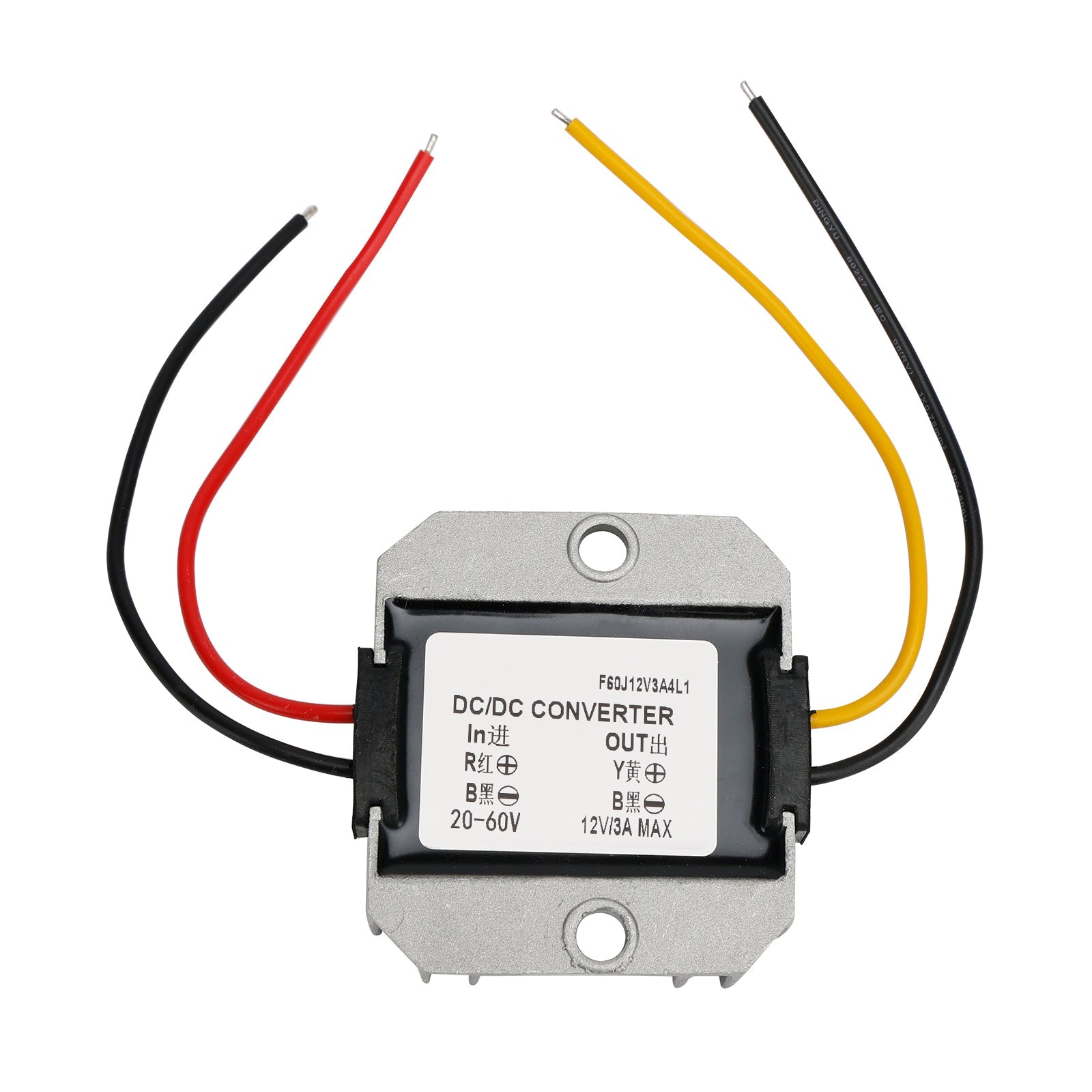 DC20-60 v Verlaag de stroomomvormer naar DC12 V 36 W, waterdicht
