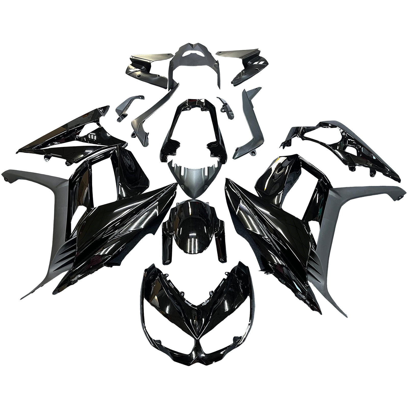 Kit de carénage en plastique ABS injecté compatible avec Kawasaki Z1000SX 2010-2015