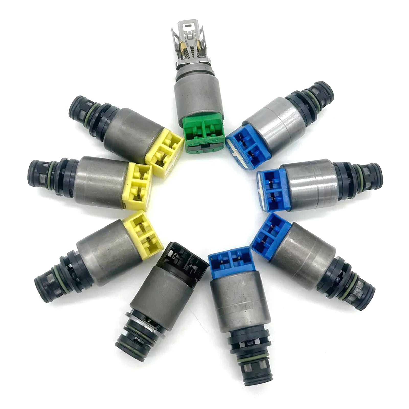 Lot de 9 solénoïdes de transmission automatique à 8 vitesses 8HP50 pour BMW Dodge Jeep Alfa Romeo