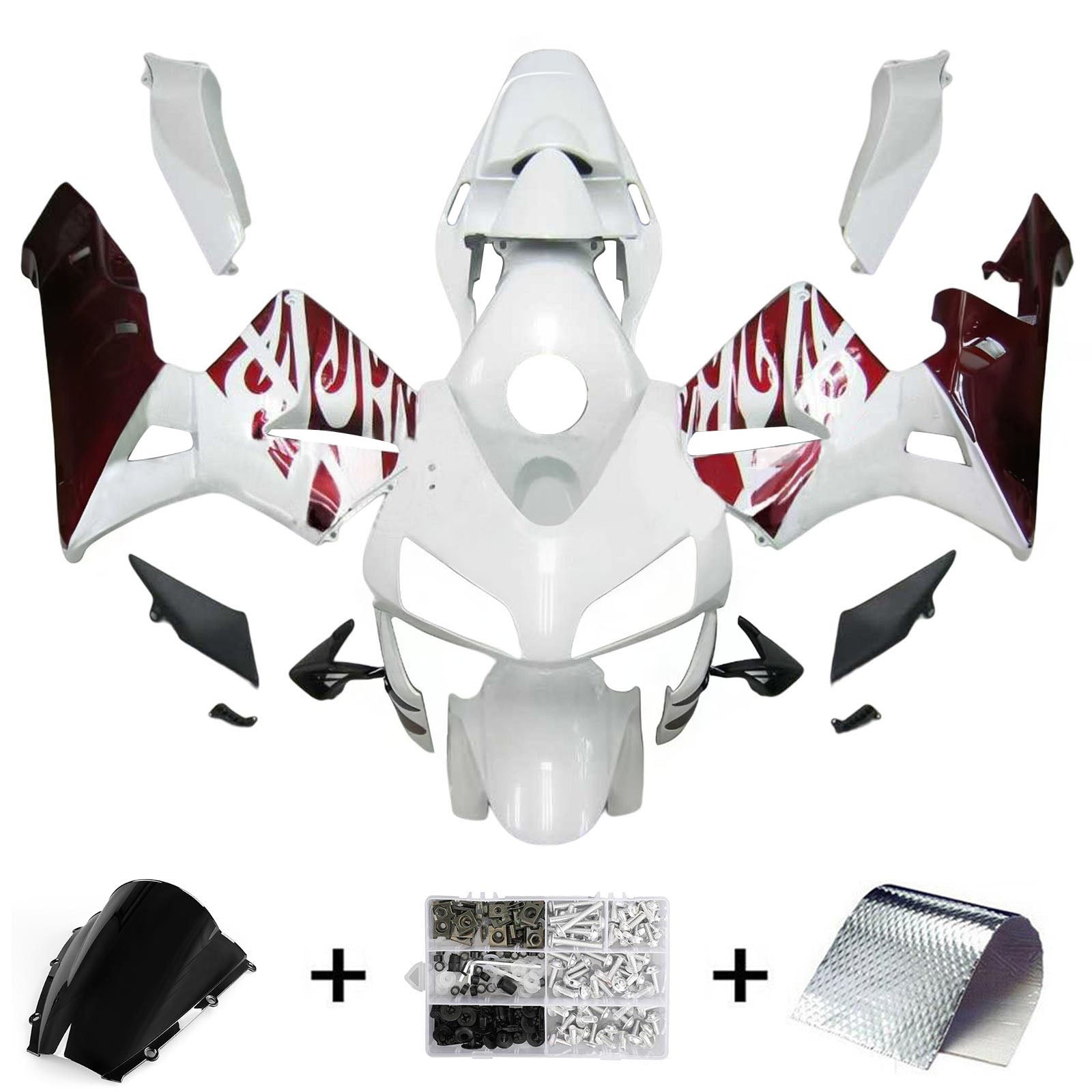 Kit de carénage par injection, carrosserie en plastique ABS pour Honda CBR600RR 2003-2004 F5