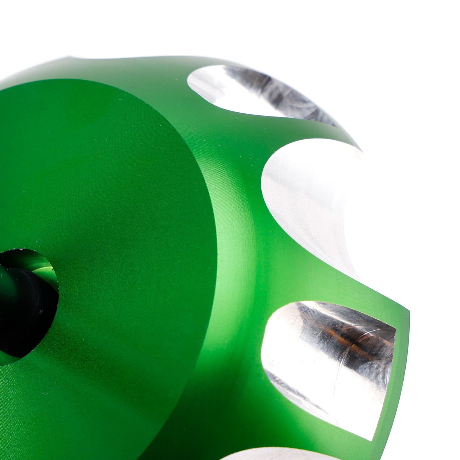 Bouchon de réservoir d'essence en aluminium avec évent, vert, pour Kawasaki KX65 KX85 KX100 KX125 2000-2013