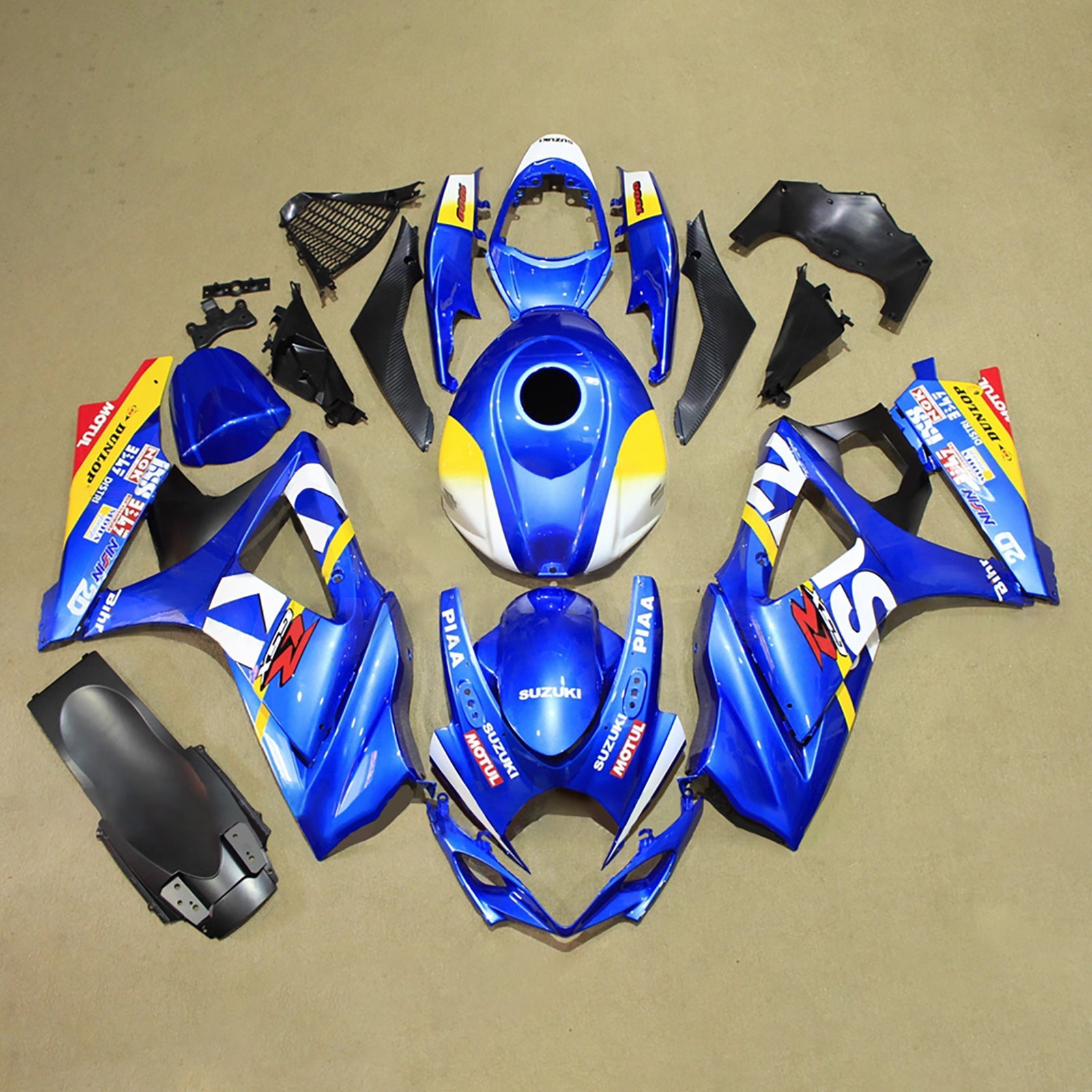 ABS-muovinen ruiskutettu suojasarja Suzuki GSXR1000 2007-2008 K7