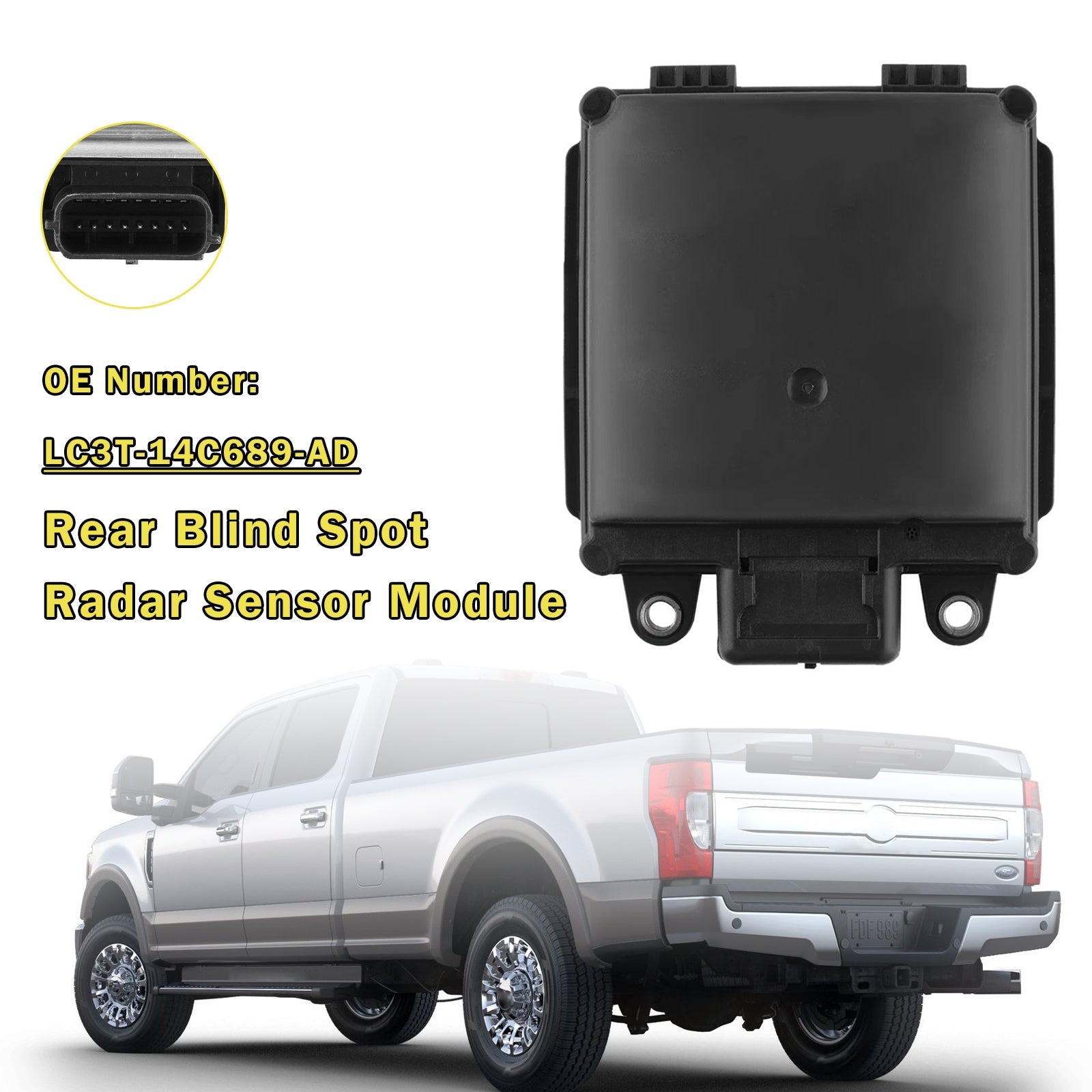 Module de capteur radar d'angle mort arrière LC3T-14C689-AD pour Ford Explorer 2.3L/3.0L/3.3L (2020-2021)