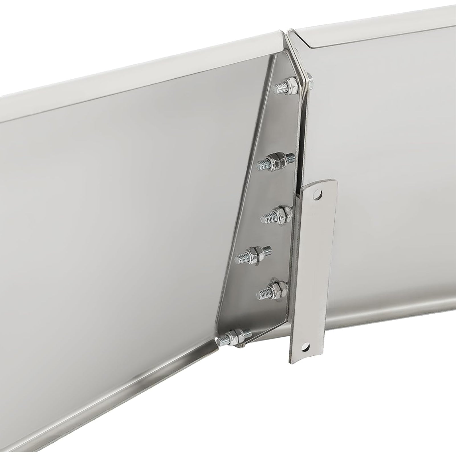 Visière plate argentée pour Peterbilt 377 378 379 335 386 388 389