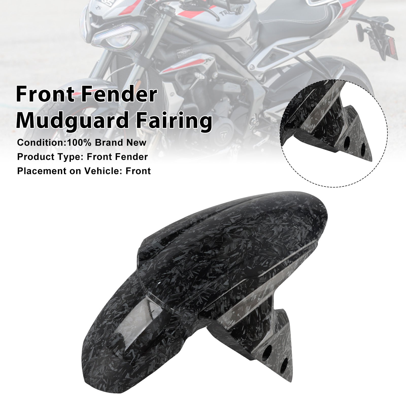Garde-boue avant et carénage pour Street Triple 765 R RS (2020-2025)