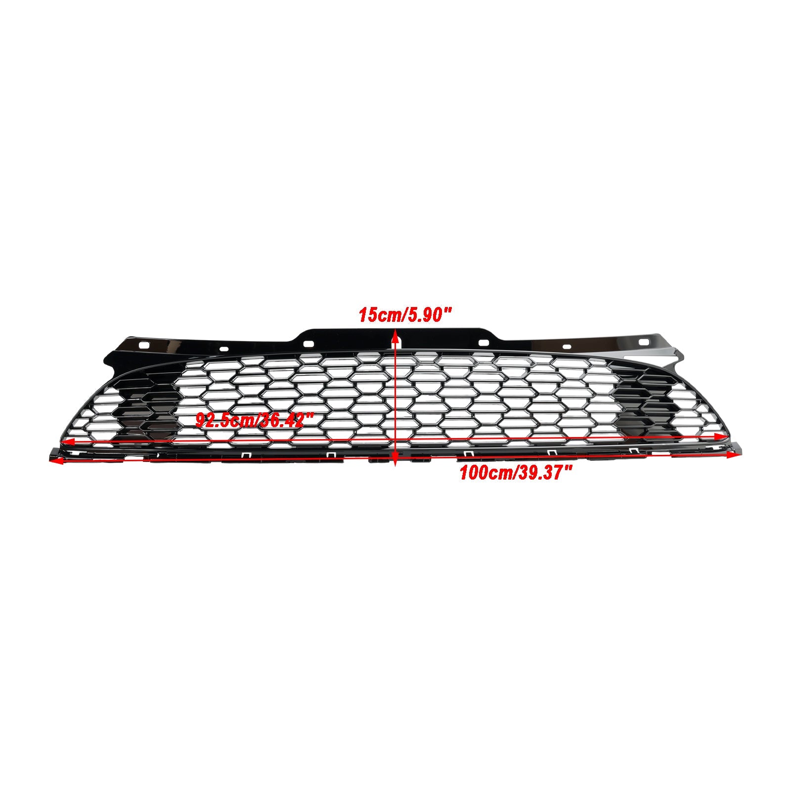 Grille de pare-chocs avant noire brillante de style JCW pour Mini Cooper S R55 R56 R57 R58 R59 2007-2015