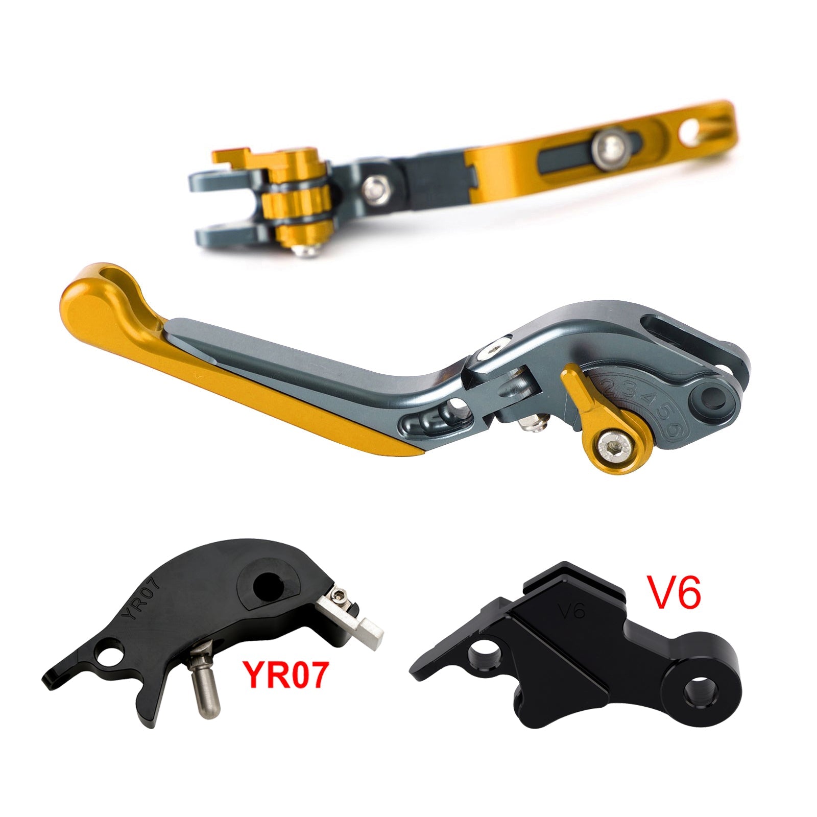 Levier de frein et d'embrayage réglable compatible avec YAMAHA XSR900 XSR900GP MT-09 2024-2025