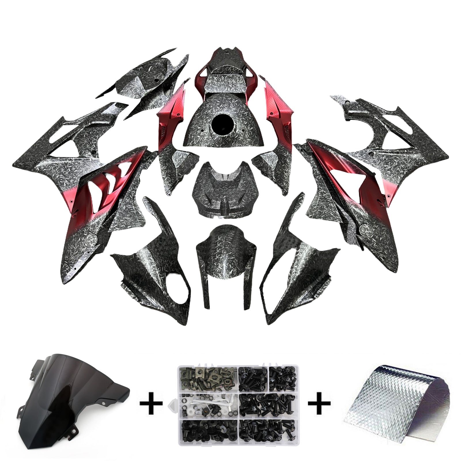 Kit de carénage d'injection pour BMW S1000RR 2015-2016 Carrosserie Plastique ABS
