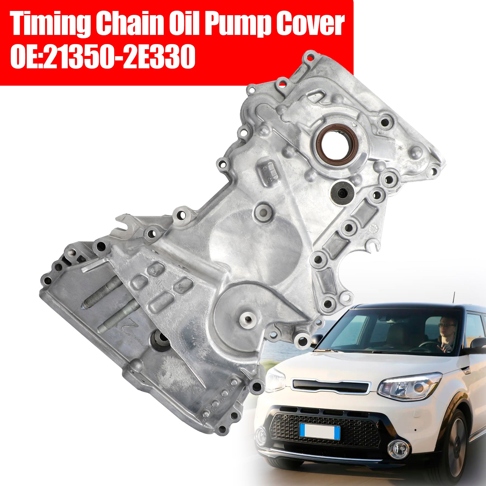 2014-2019 Hyundai Tucson 2.0L 21350-2E330 Timing Chain Oil Pump Cover