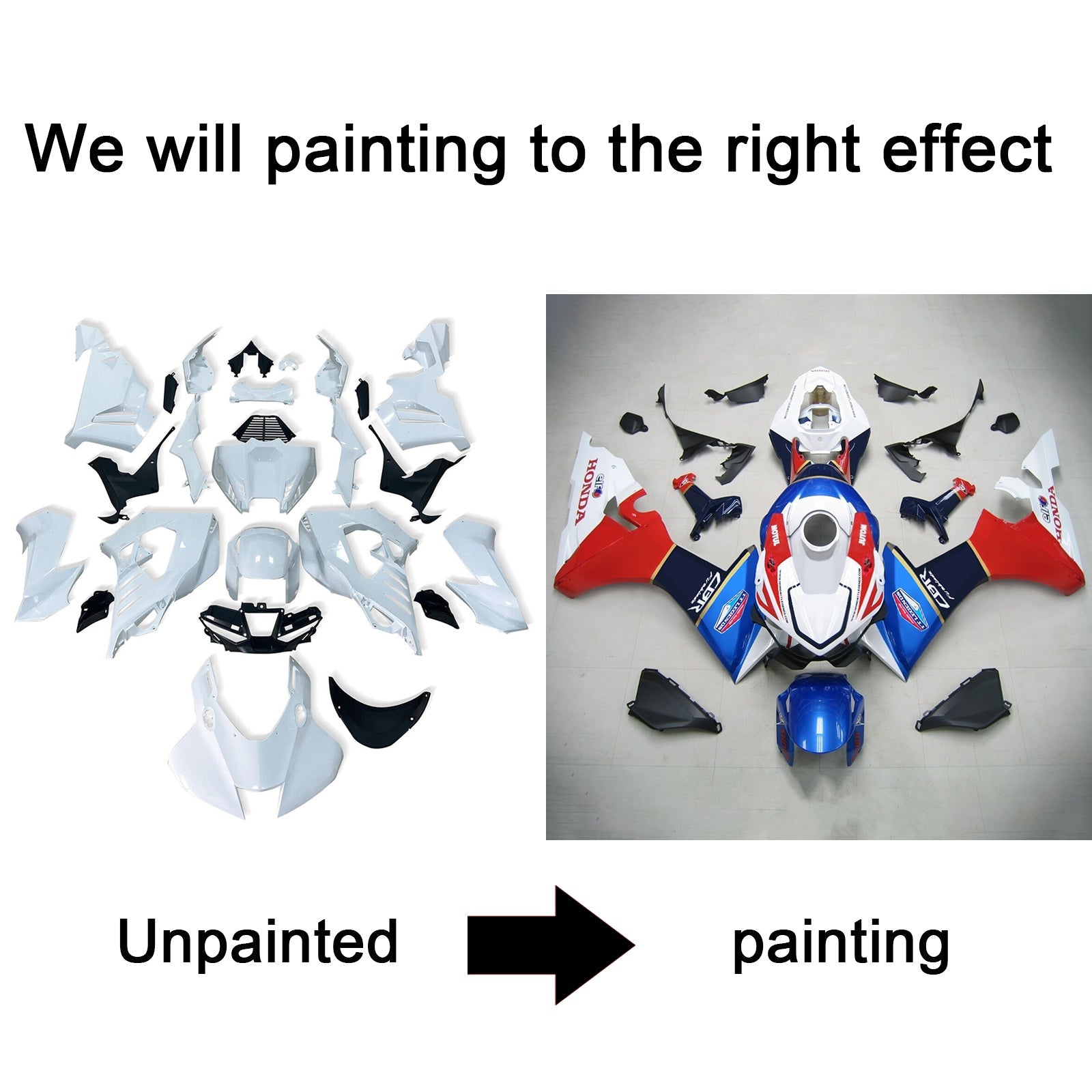 Kit de carénage injecté en plastique ABS pour Honda CBR1000RR-R 2020-2023