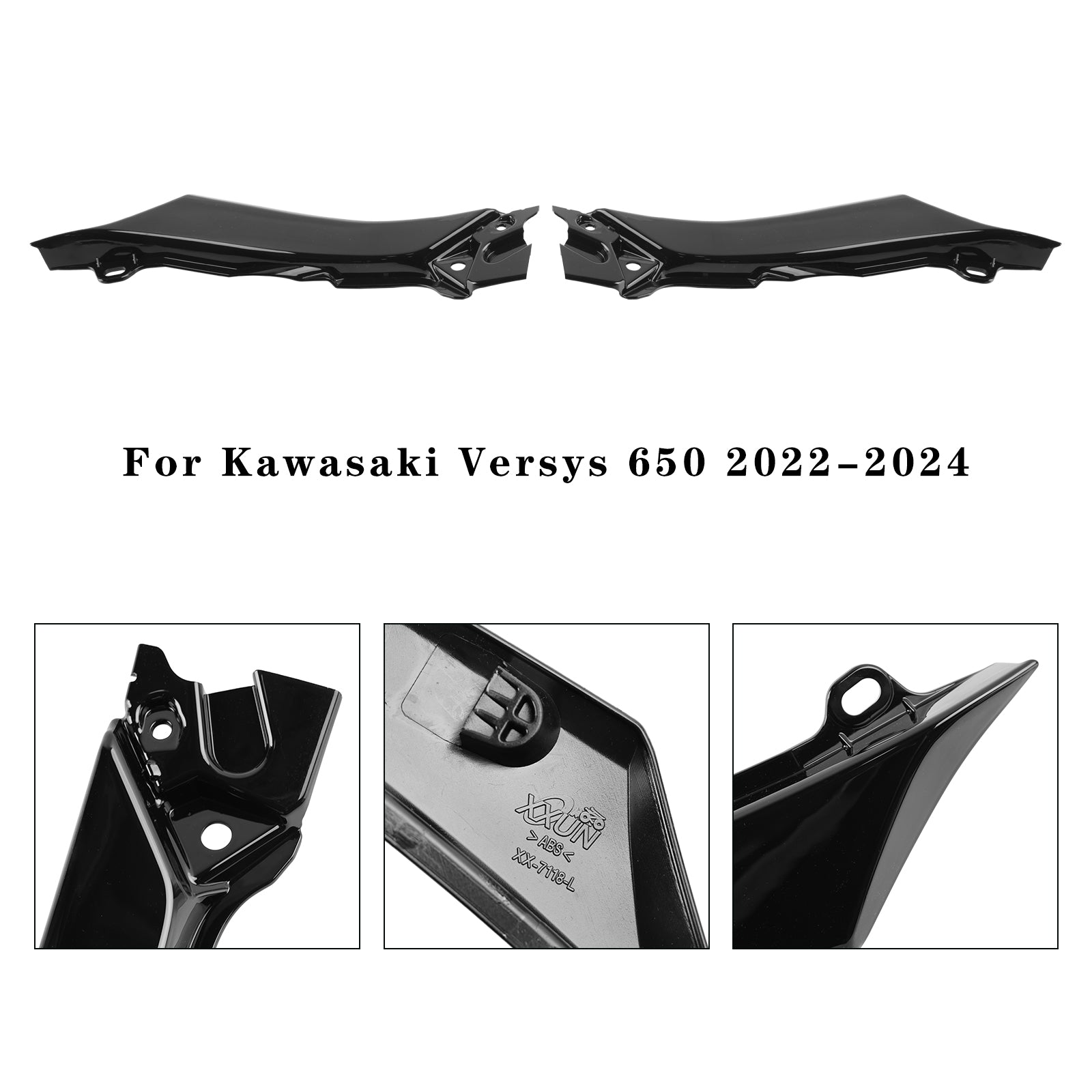 Panneau de carénage de siège latéral pour Kawasaki Versys 650 KLE650 2022-2024