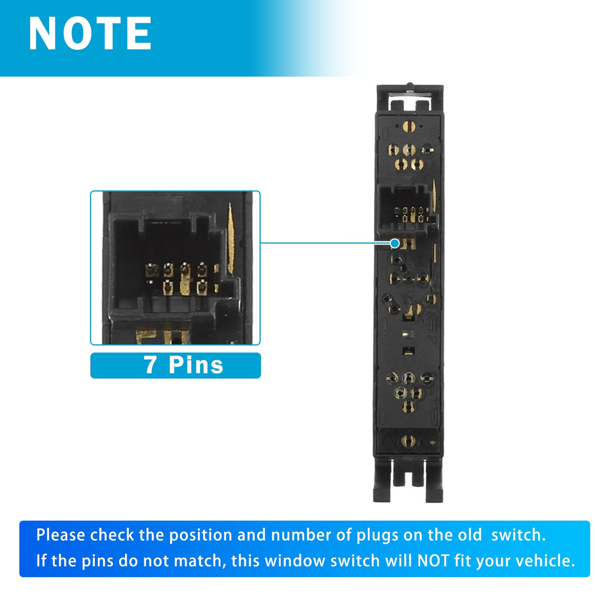 Interrupteur de lève-vitre électrique avant gauche pour BMW 323i 325i 328i 330i 323Ci 61316902184