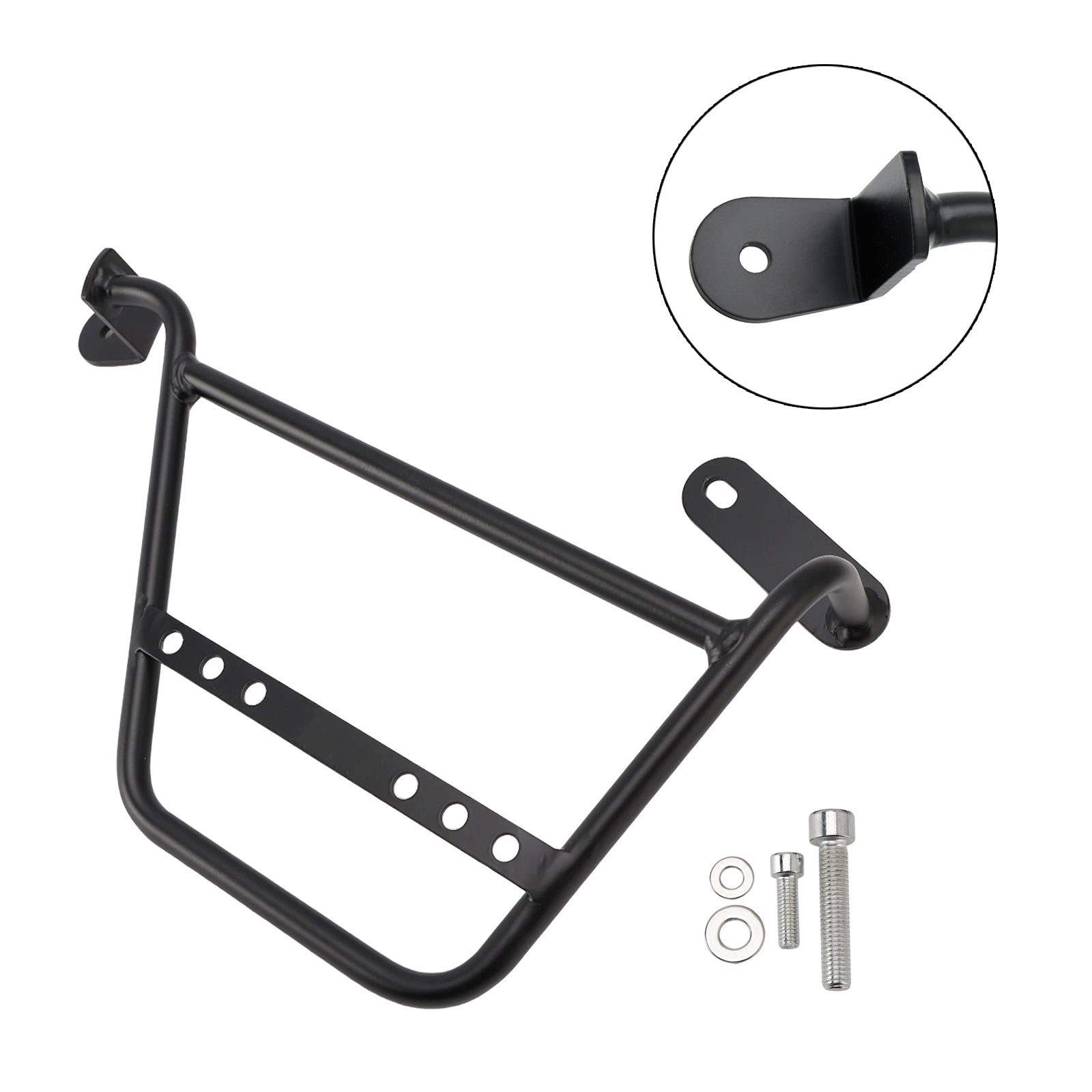 Soporte lateral de maleta para portaequipajes Negro Izquierdo - Para Guzzi V7 750cc 21-24