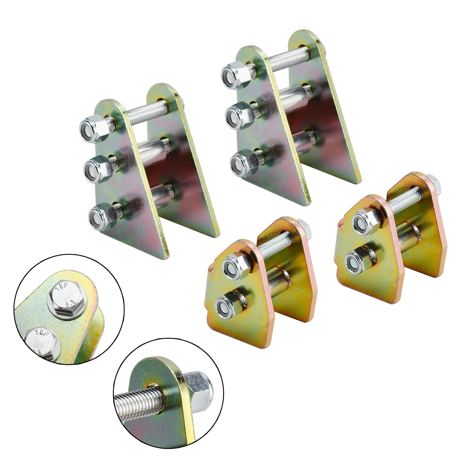 Kit de rehaussement avant et arrière de 5 cm (2 pouces) pour Kawasaki Teryx4 750 (2012-2013) et 800 (2014-2025)