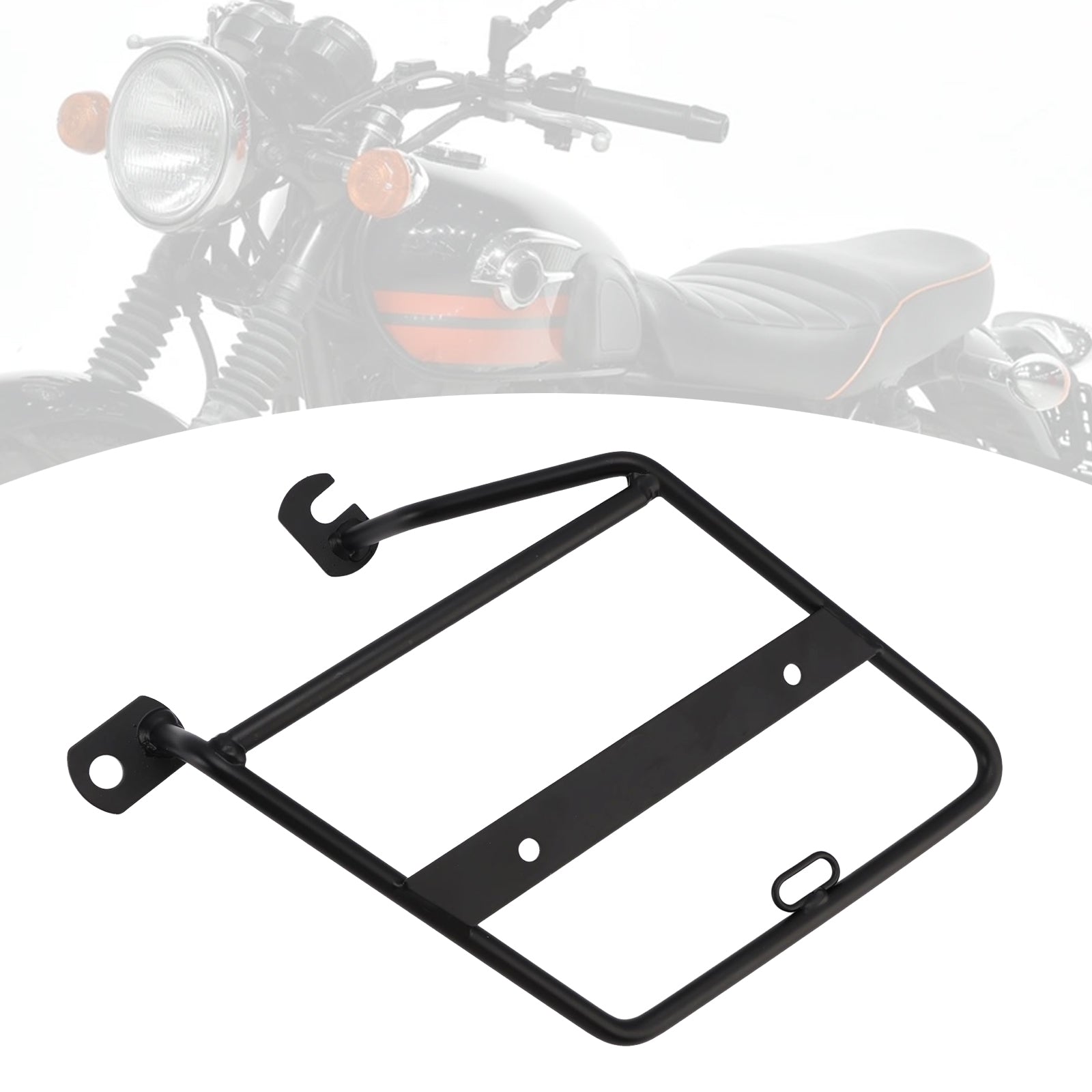 Soporte de alforjas laterales para portaequipajes Kawasaki W800 2011-2025, 24 pulgadas, lado derecho