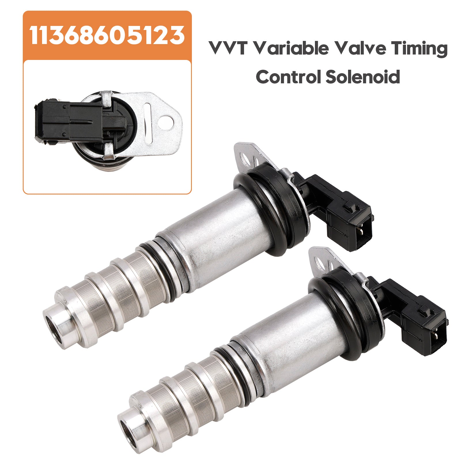 Conjunto de 2 solenoides de control de distribución variable VVT ​​para BMW 335I 535I 11368605123