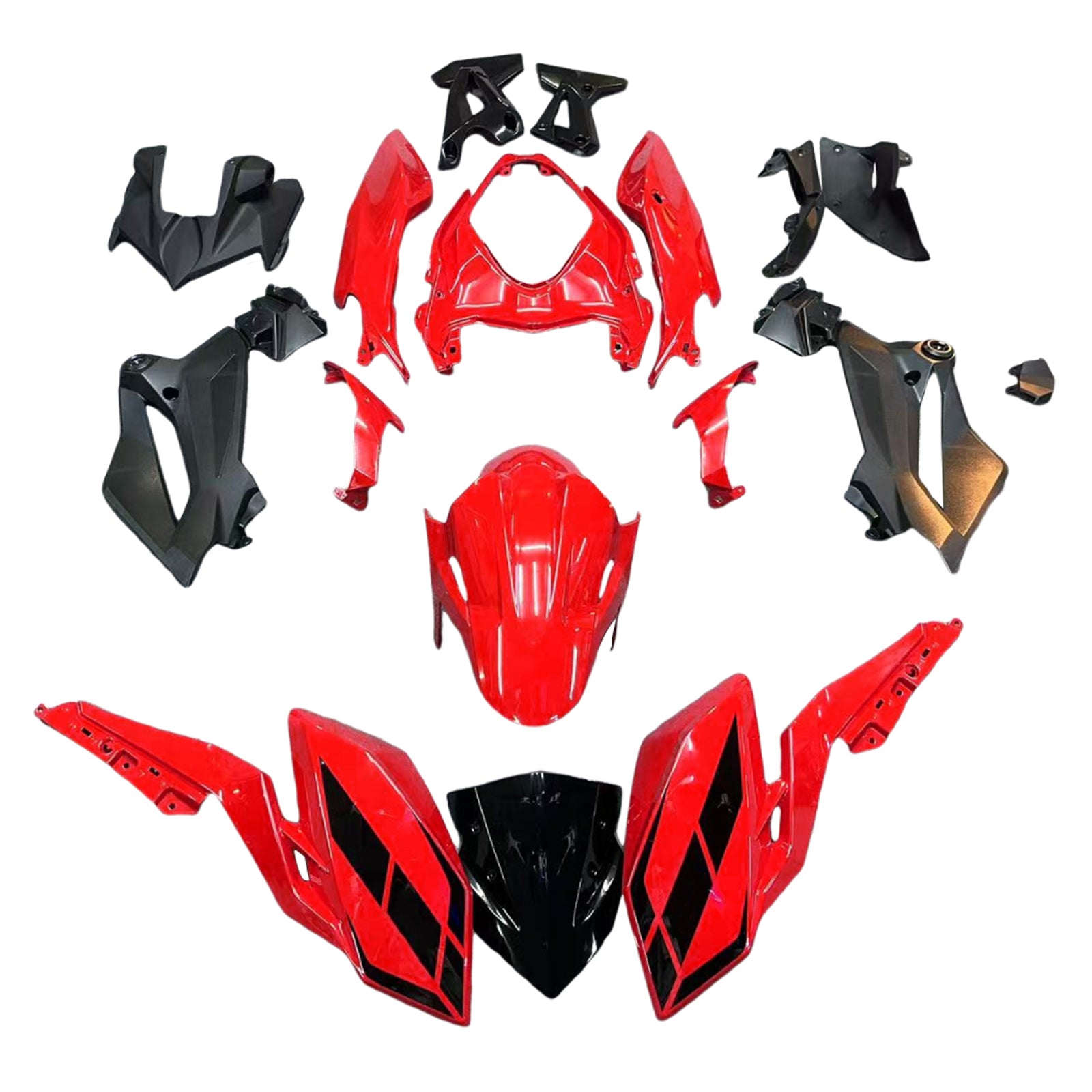 Kit de carénage en plastique ABS injecté compatible avec Kawasaki Z400 2018-2024