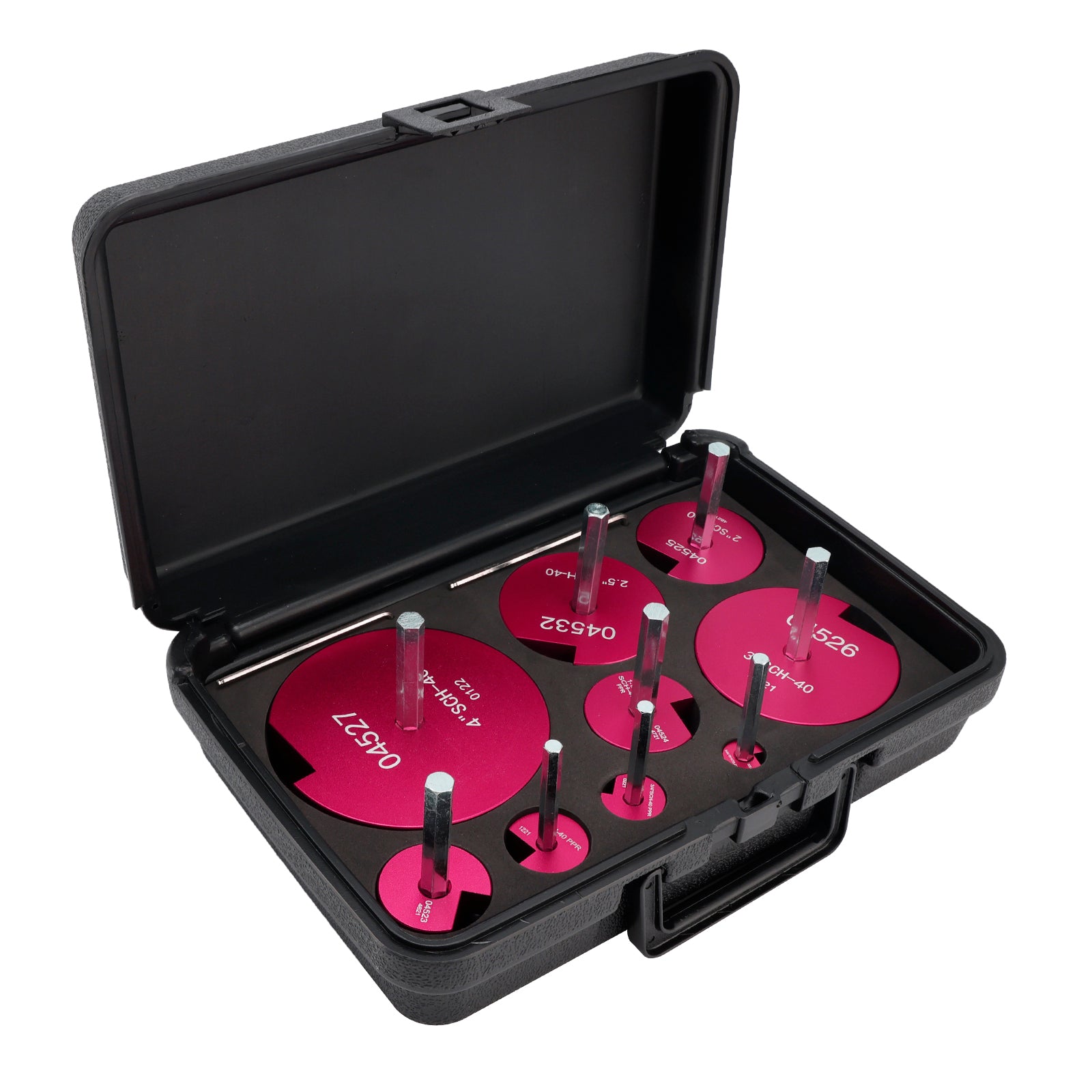 Kit de 9 Alésoirs pour Tuyaux PVC - Outil de Nettoyage pour Raccords - Pour perceuses 1/2"