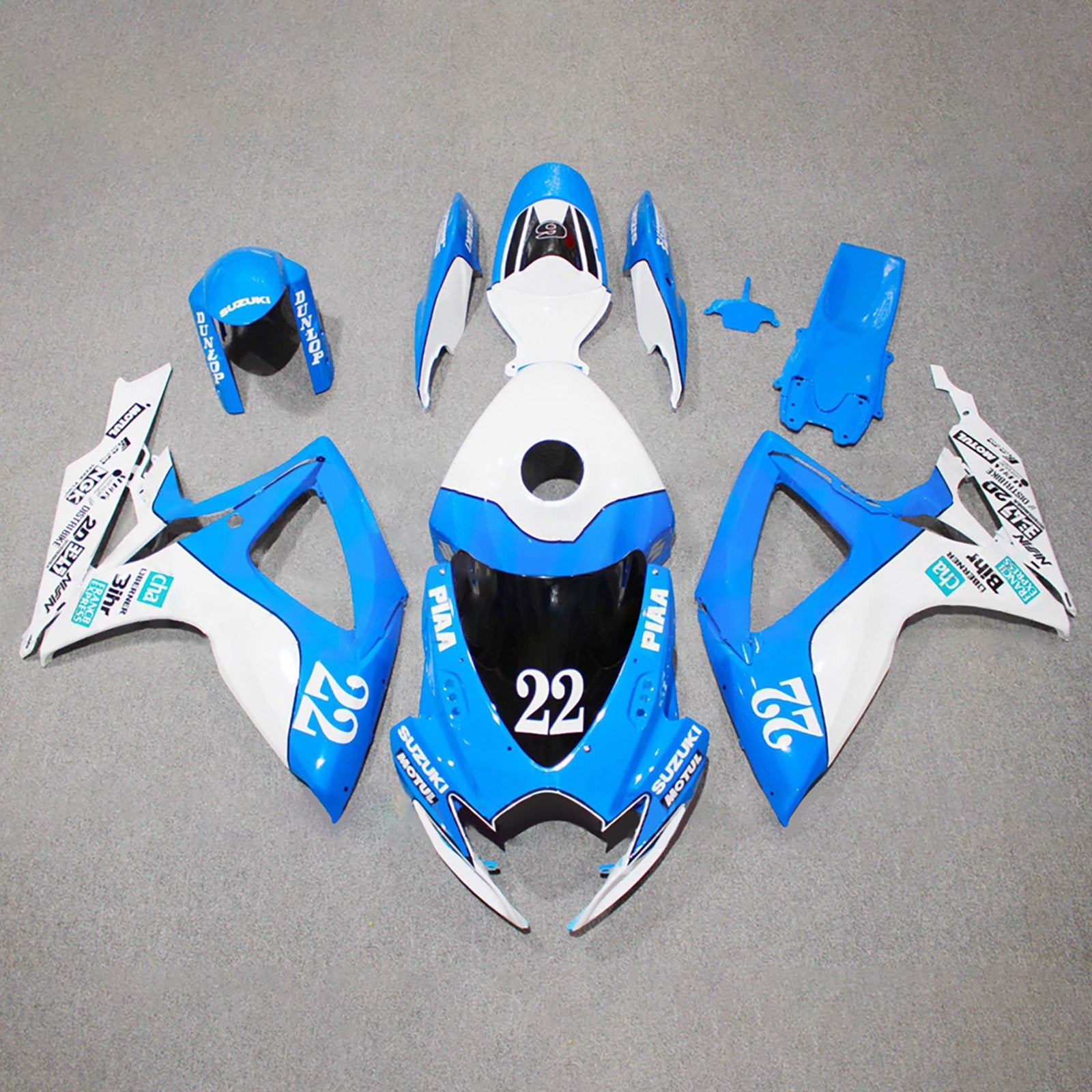 Kit de carénage injecté en plastique ABS pour Suzuki GSXR 600/750 2006-2007 K6