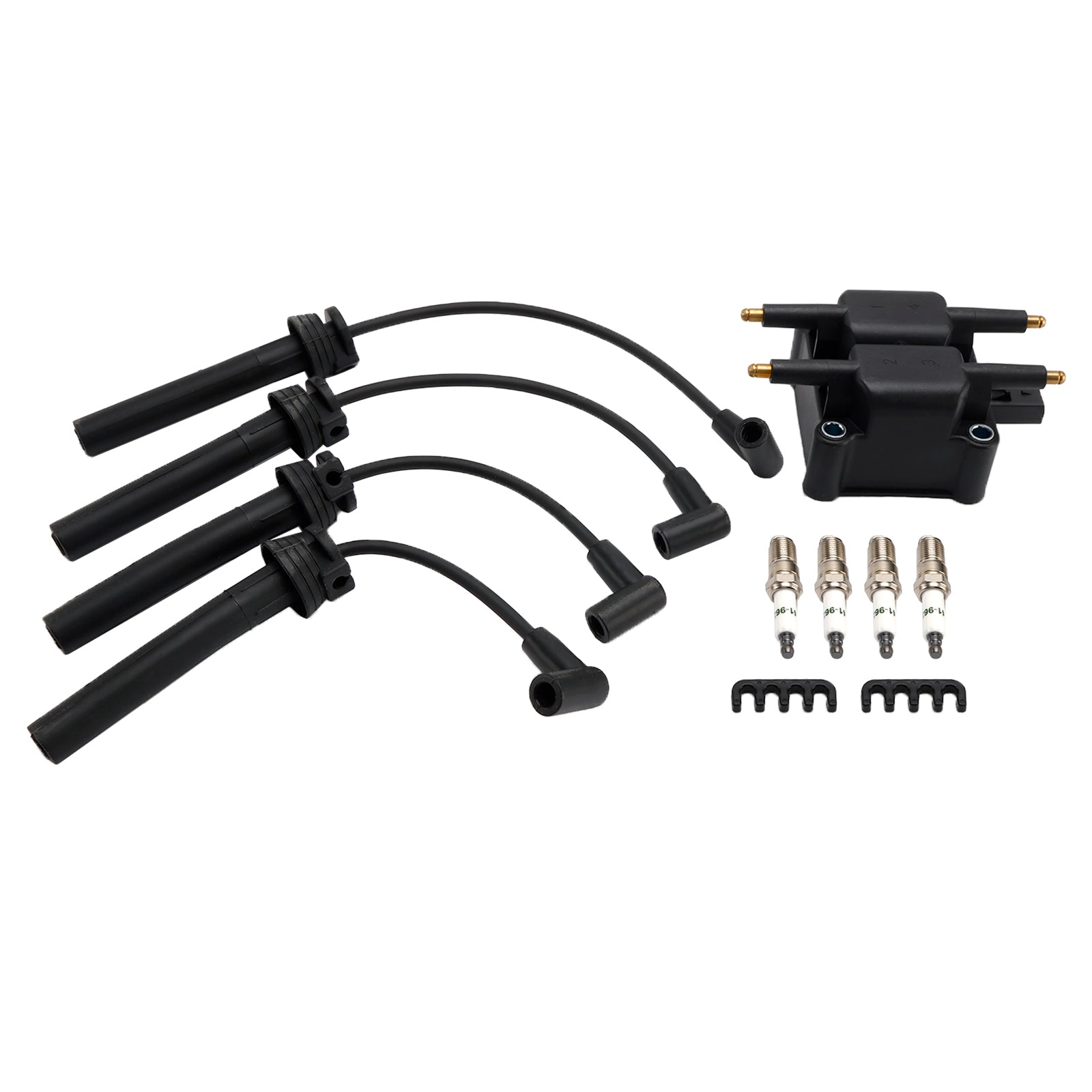 Kit de cables de bobina de encendido y bujía para Jeep Wrangler 2003-2006 (UF189, UF403, UF410)