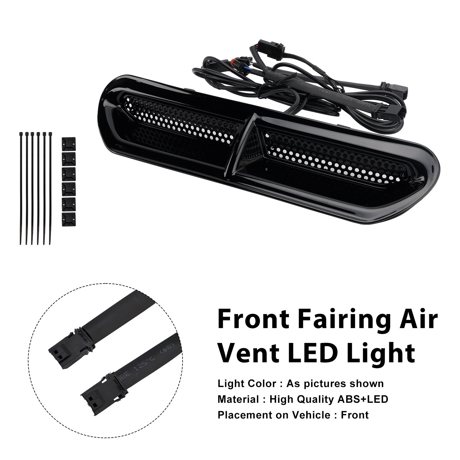 Illuminazione a LED per presa d'aria della carenatura anteriore per Touring Street Glide 2014-2024