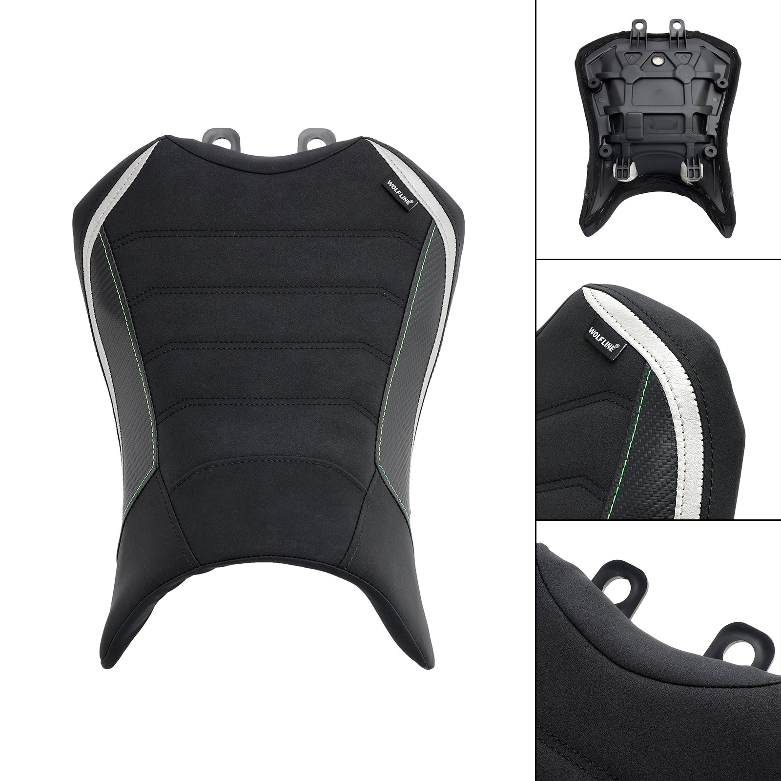 Coussin de siège conducteur avant Raider 2022-2023 en polyuréthane noir pour Kawasaki Ninja 1000SX