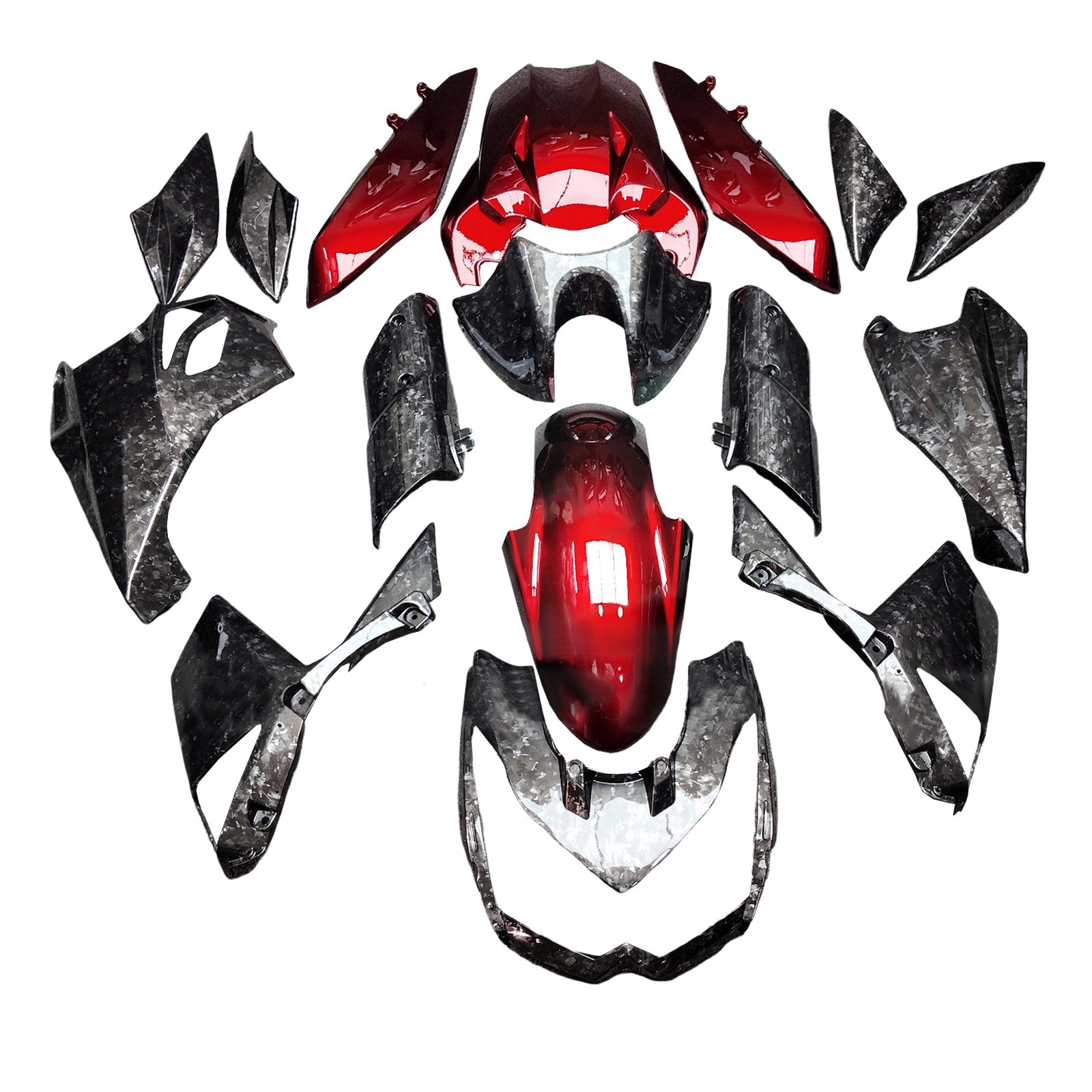 Kit de carénage par injection, carrosserie en plastique ABS pour Kawasaki Z1000 2010-2013