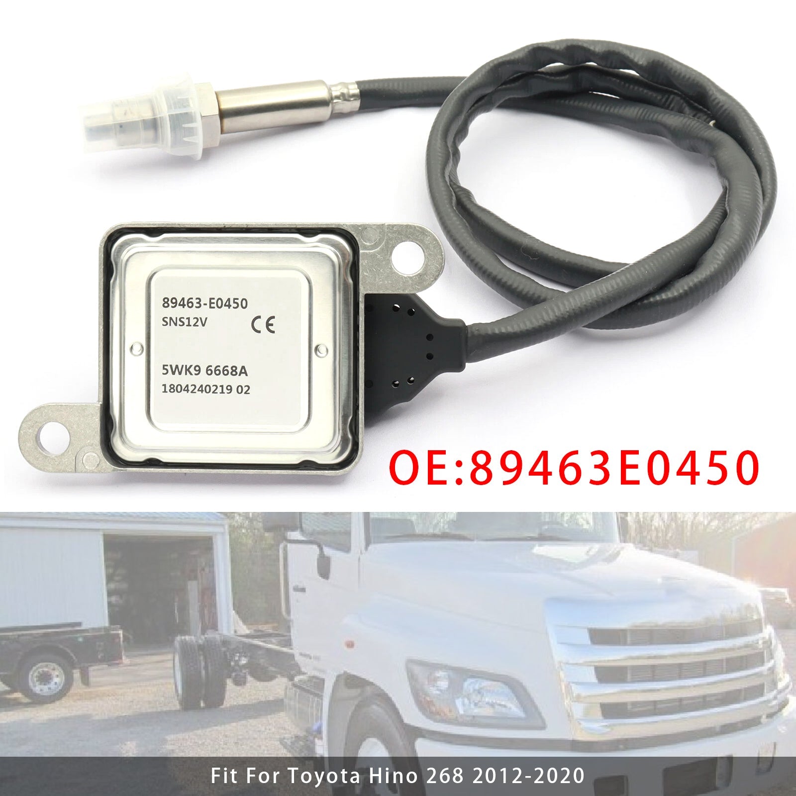 Sensore d'ossigeno e d'ossido di'azoto (NOX) per Toyota Hino 268 (2012-2020) 89463E0450