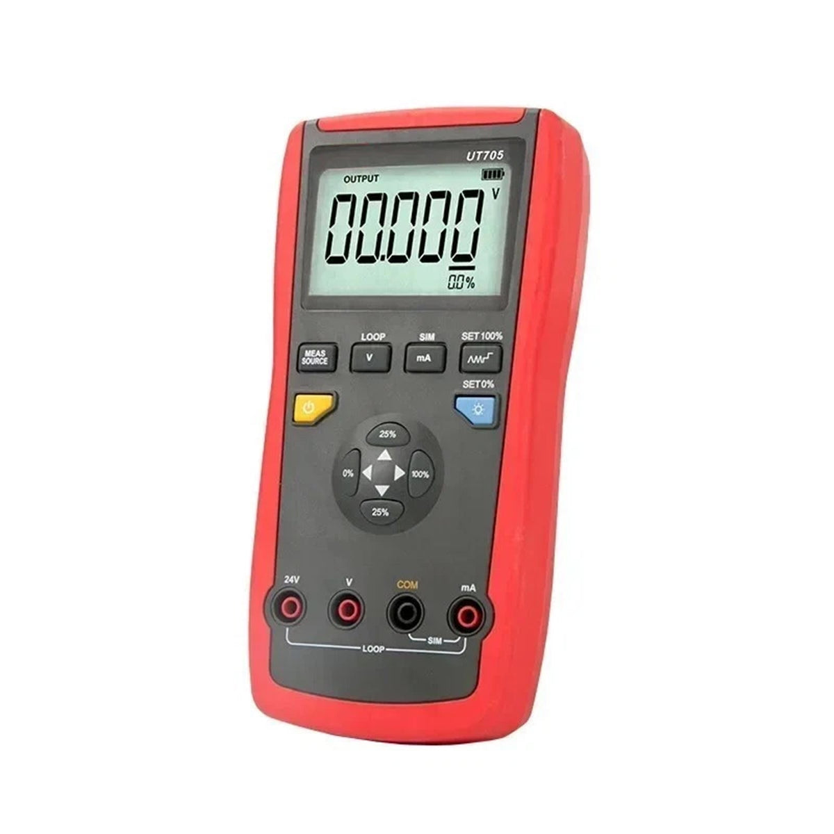 Calibrateur de boucle monofonction UT705, écran LCD rétroéclairé, tension/courant continu 24 V